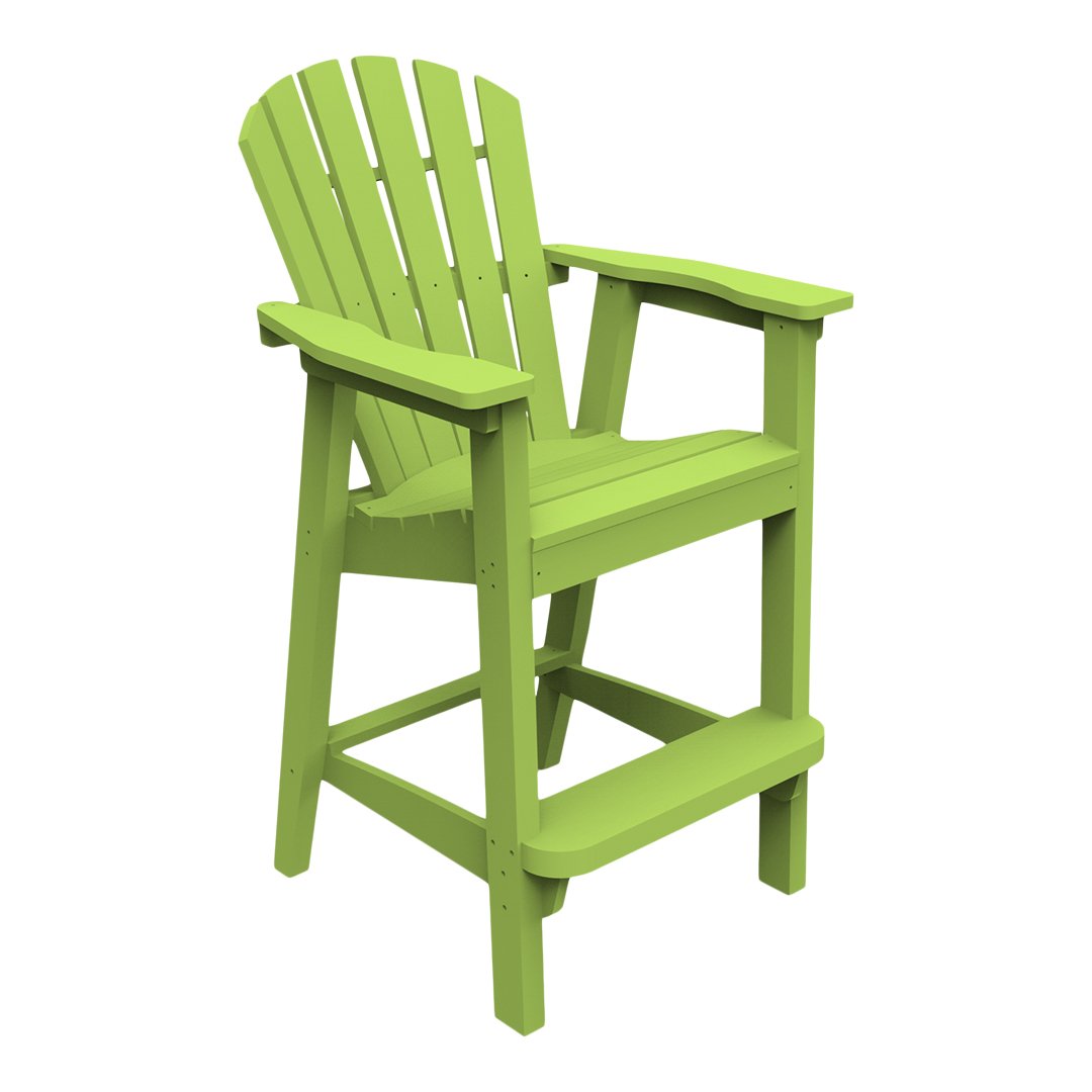 Seaside Casual Adirondack Shellback Bar Chair