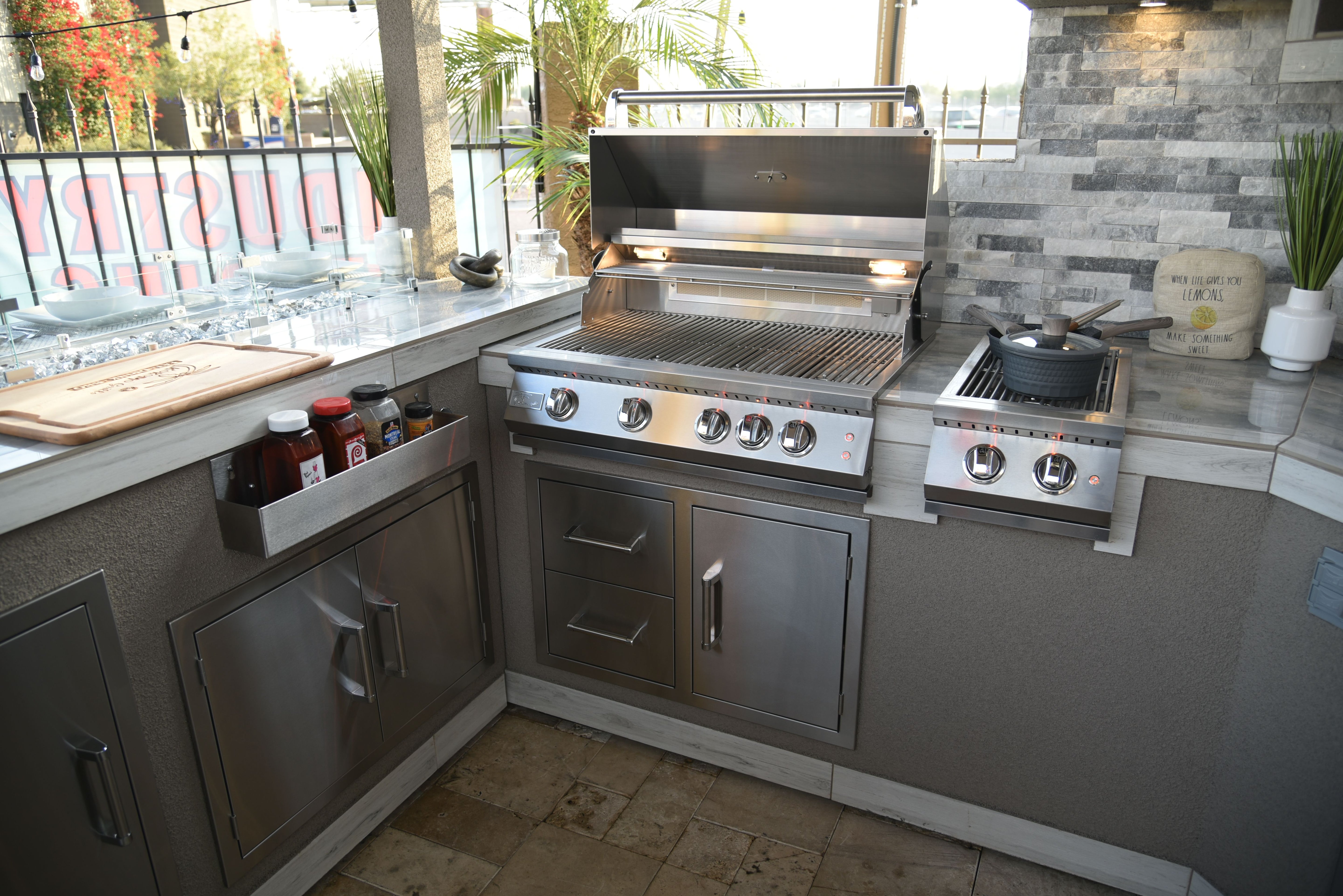 Kokomo Grills Stainless Steel Two Drawer & Door Combo