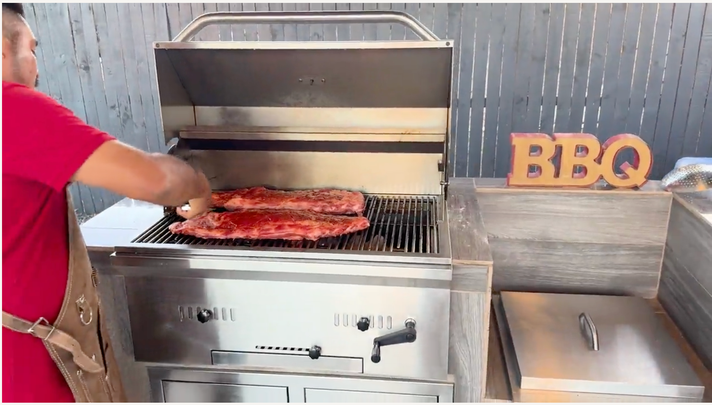 Kokomo Grills 32” Built-In Stainless Steel Charcoal BBQ Grill with Temperature Gauge