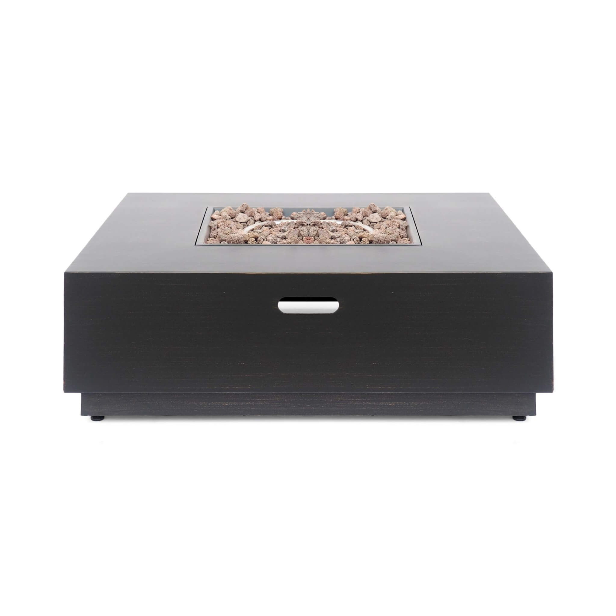 Alora 40-Inch 50K BTU Modern Outdoor Square Iron Backyard Patio Fire Pit