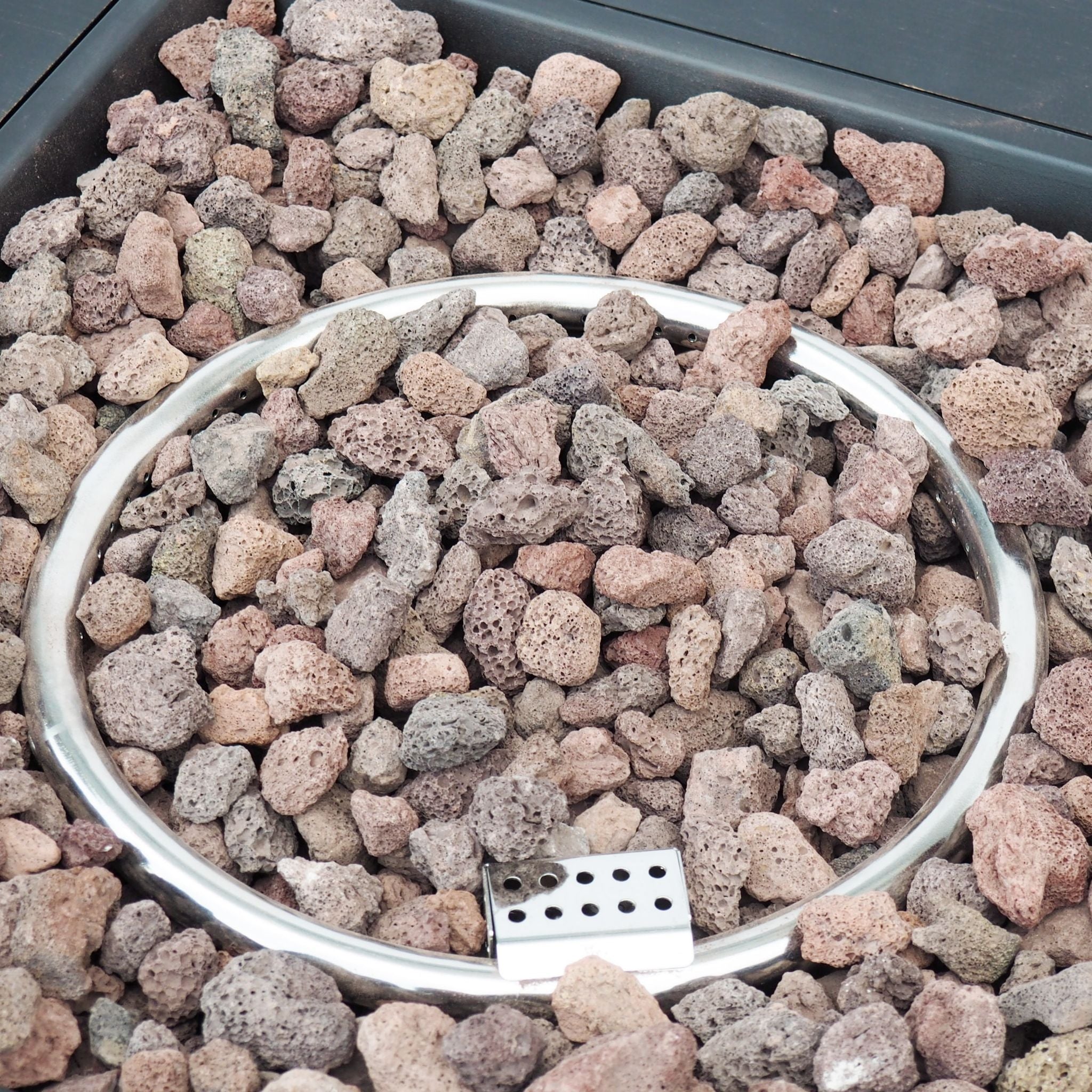 Alora 40-Inch 50K BTU Modern Outdoor Square Iron Backyard Patio Fire Pit