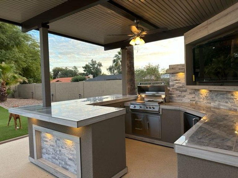 Kokomo Grills Bermuda BBQ Island with TV