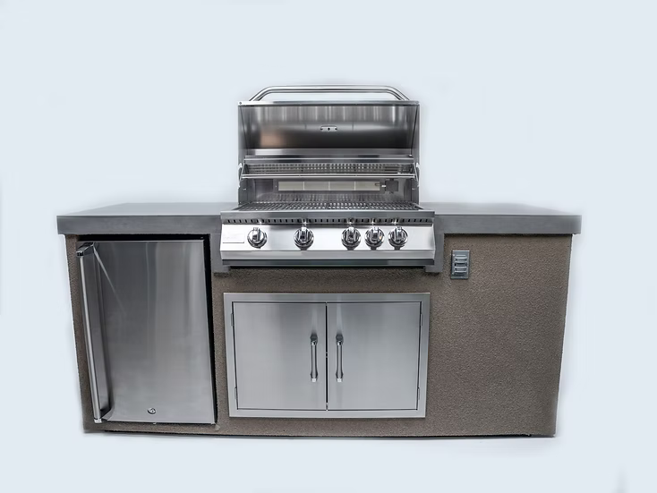 Kokomo Grills 7’ Straight Outdoor Kitchen Island