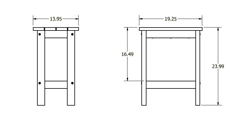 Sequoia Outdoor Blue Ridge Counter Height Balcony Table