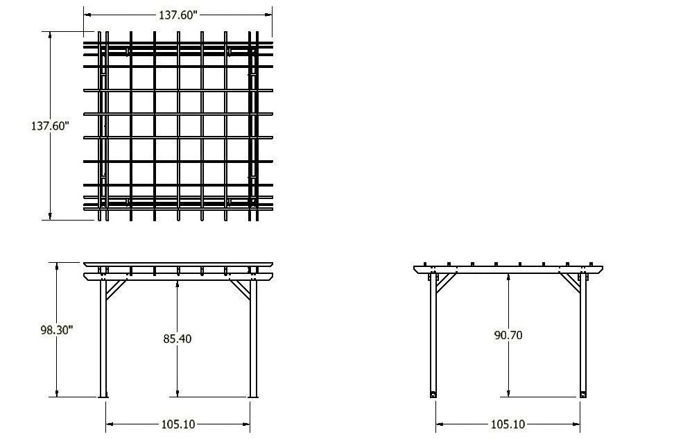 Sequoia Outdoor St. Clair 12x12 Pergola