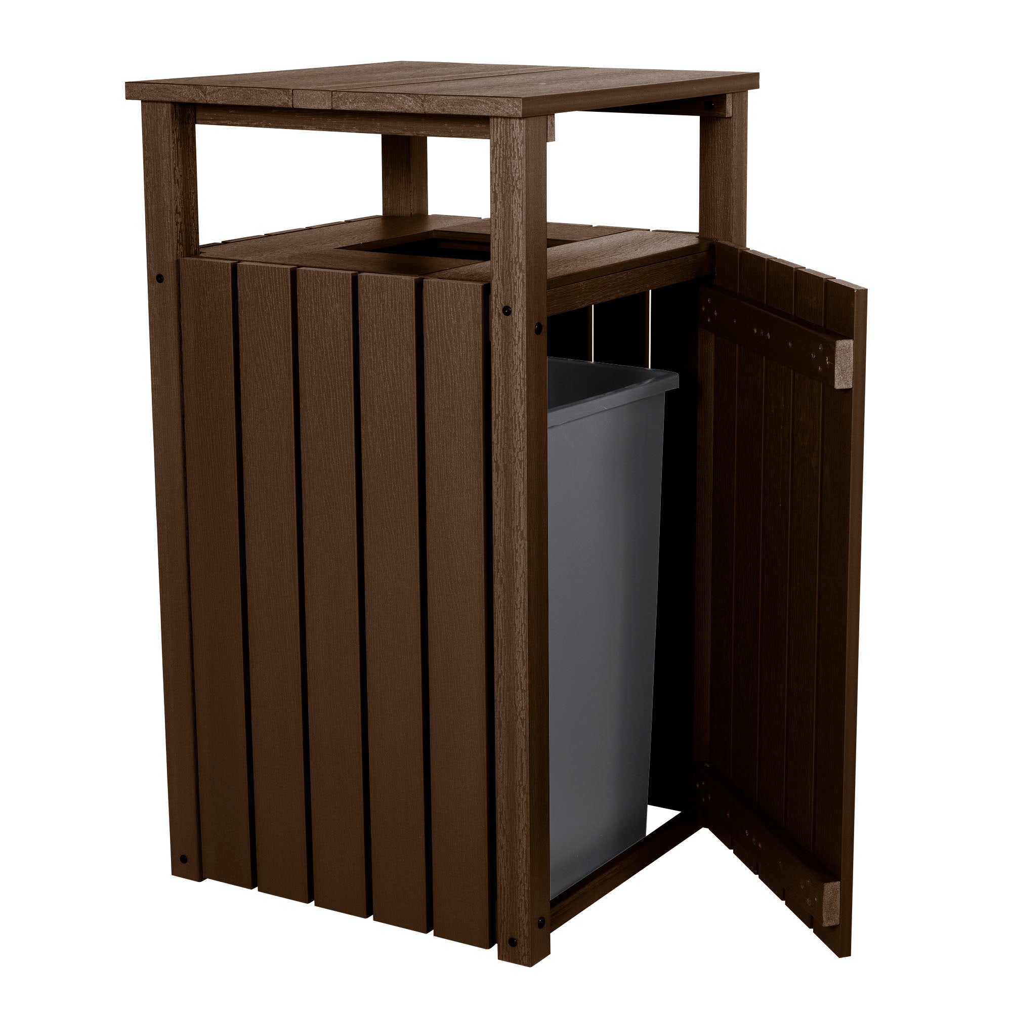 Sequoia Outdoor Commercial Hooded Trash Can