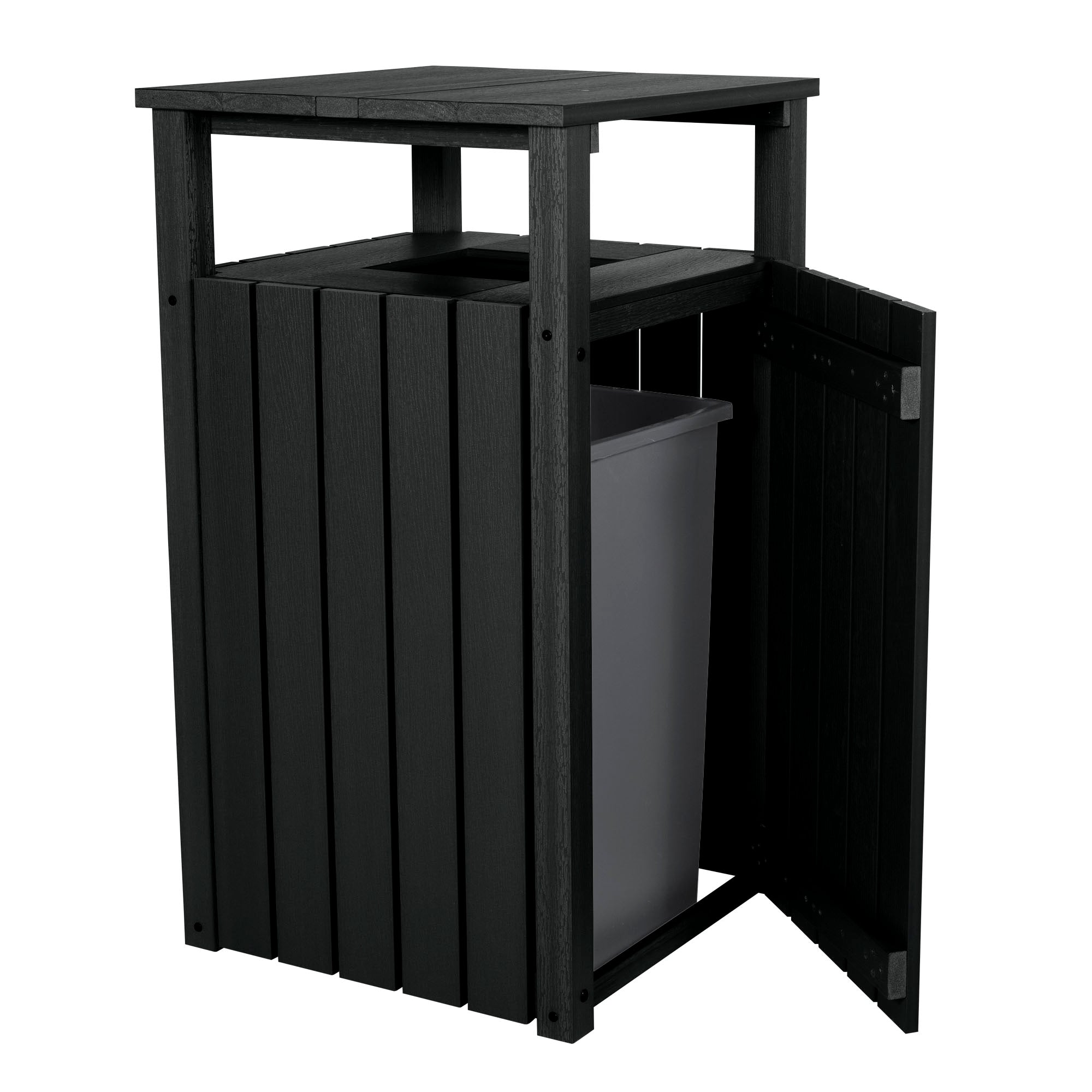 Sequoia Outdoor Commercial Hooded Trash Can