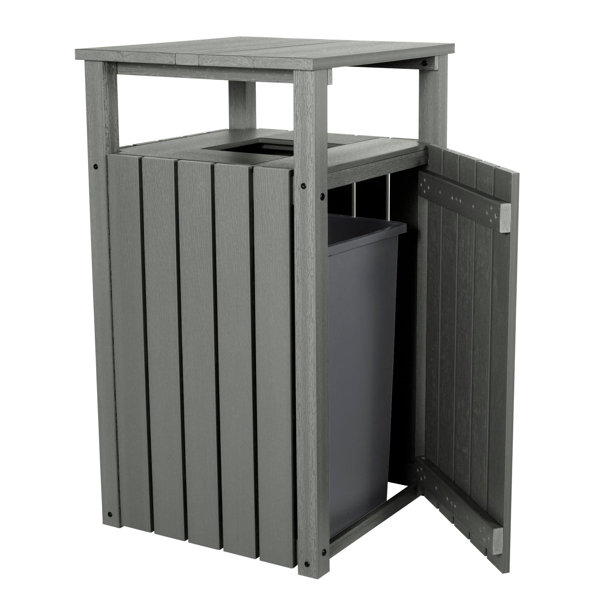 Sequoia Outdoor Commercial Hooded Trash Can