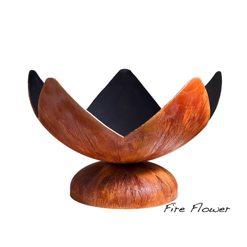 Ohio Flame Fire Flower Artisan Steel Fire Pit