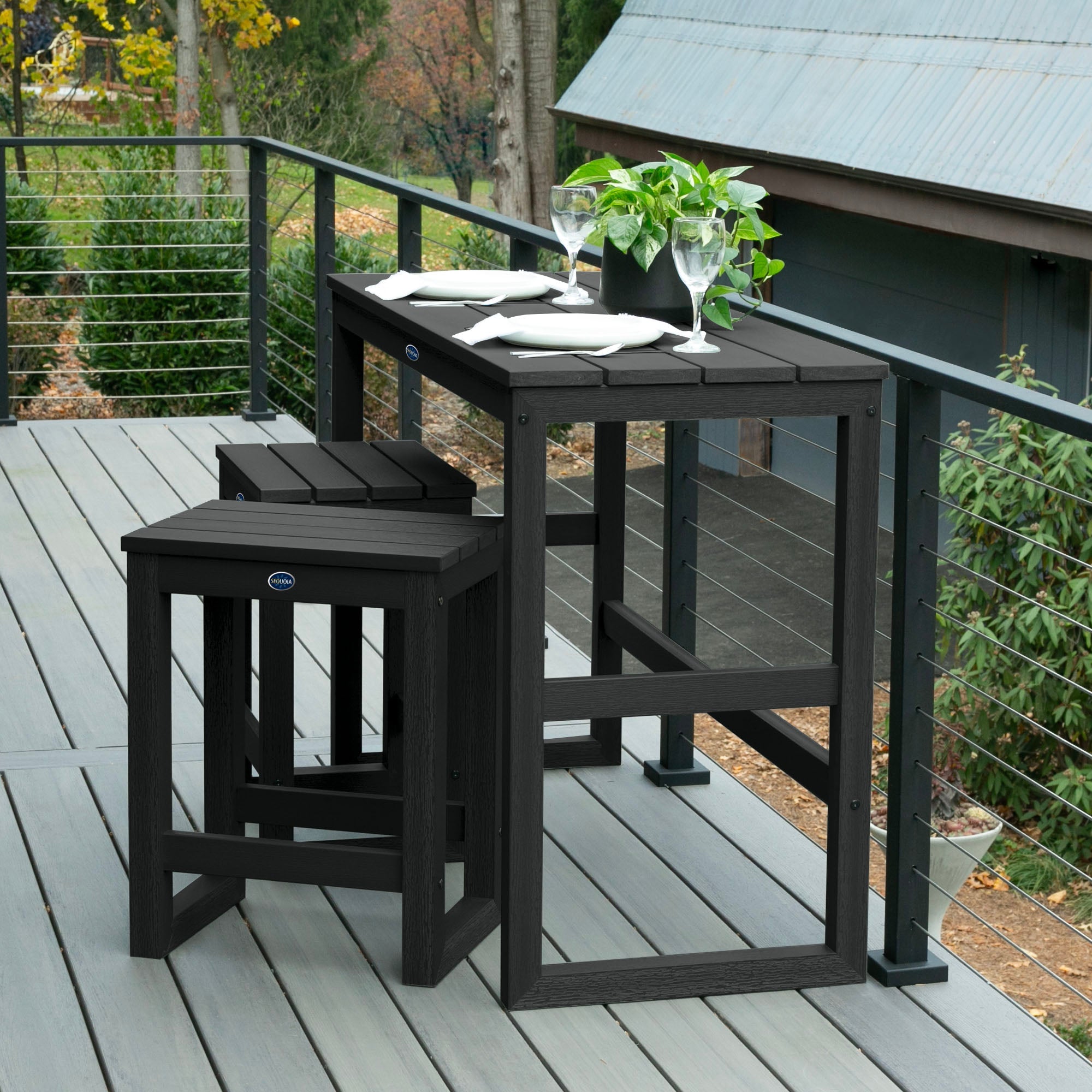 Sequoia Outdoor Granite Hills Counter Height Balcony Set