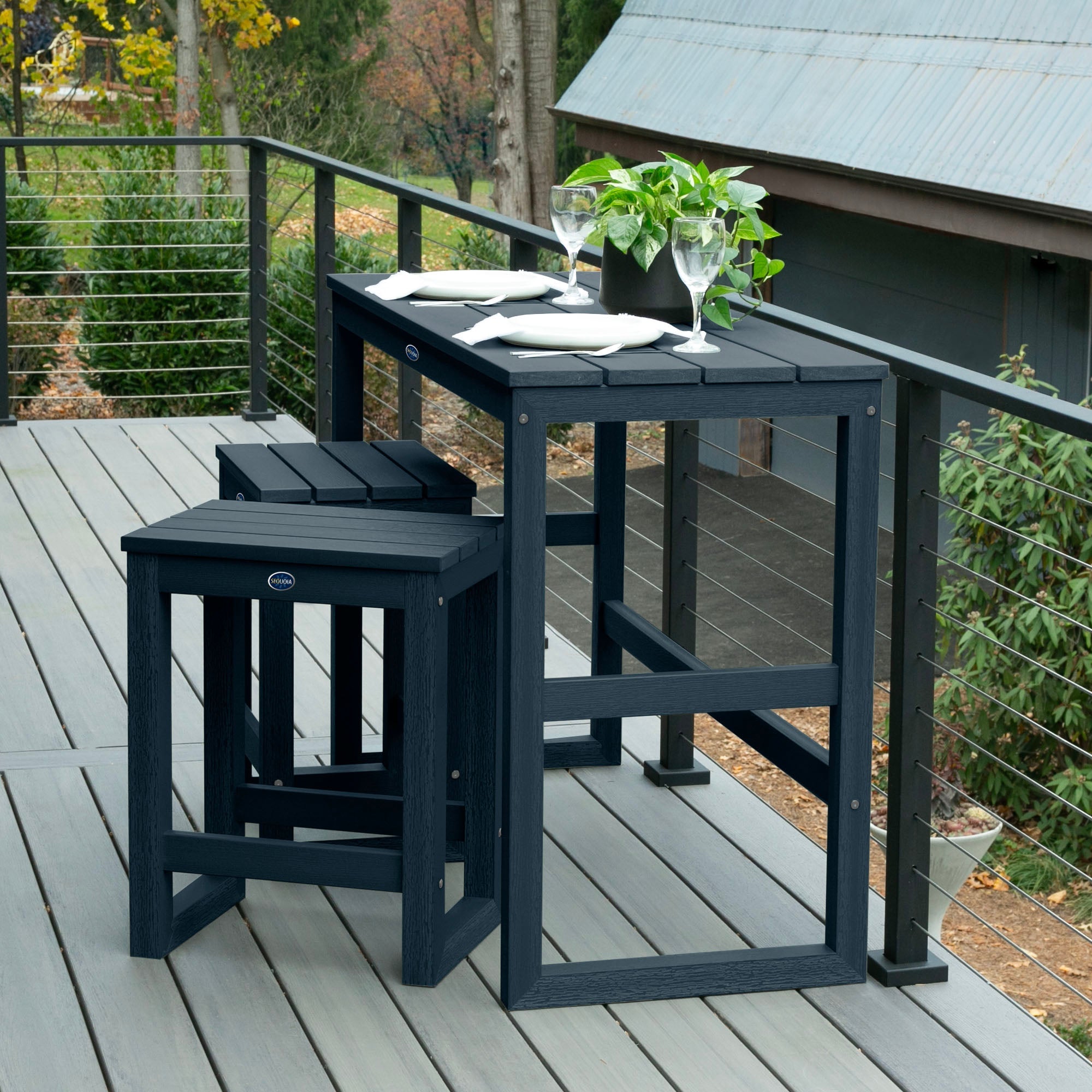 Sequoia Outdoor Granite Hills Counter Height Balcony Set