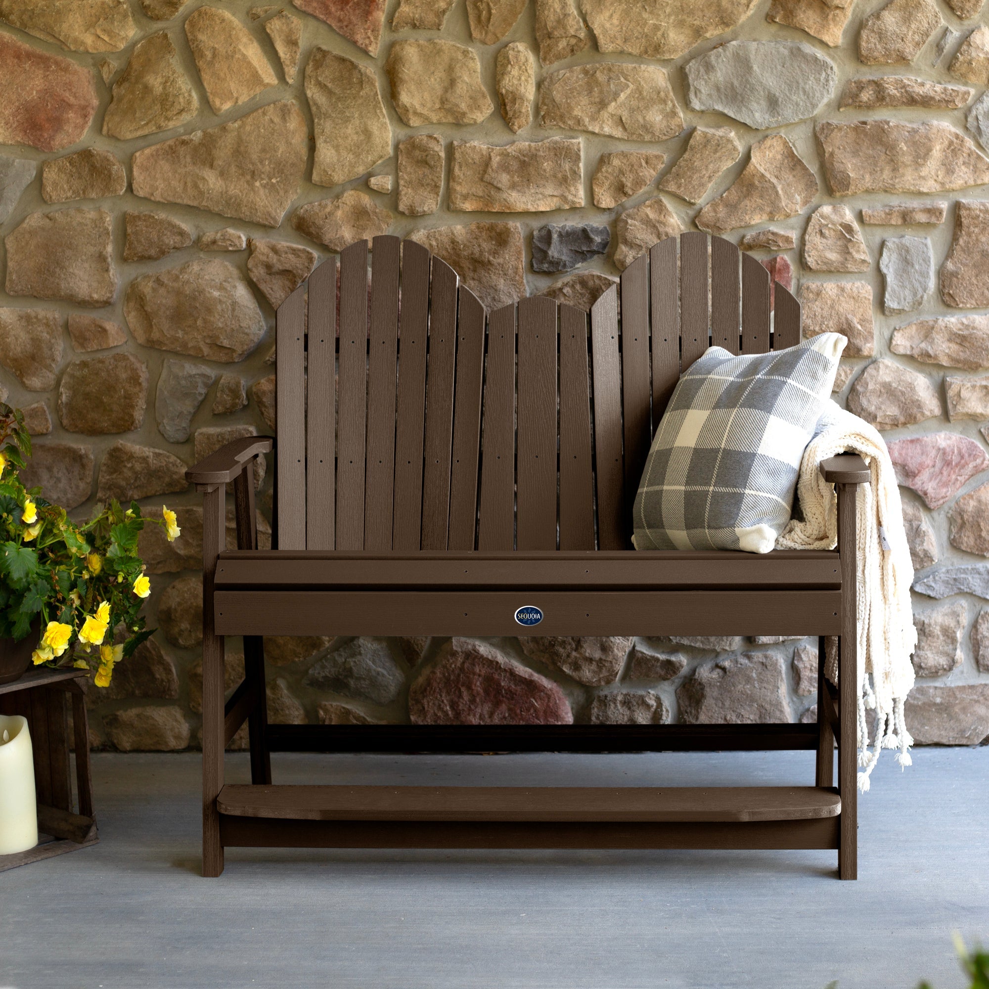 Sequoia Outdoor Lighthouse 4ft Counter Height Bench