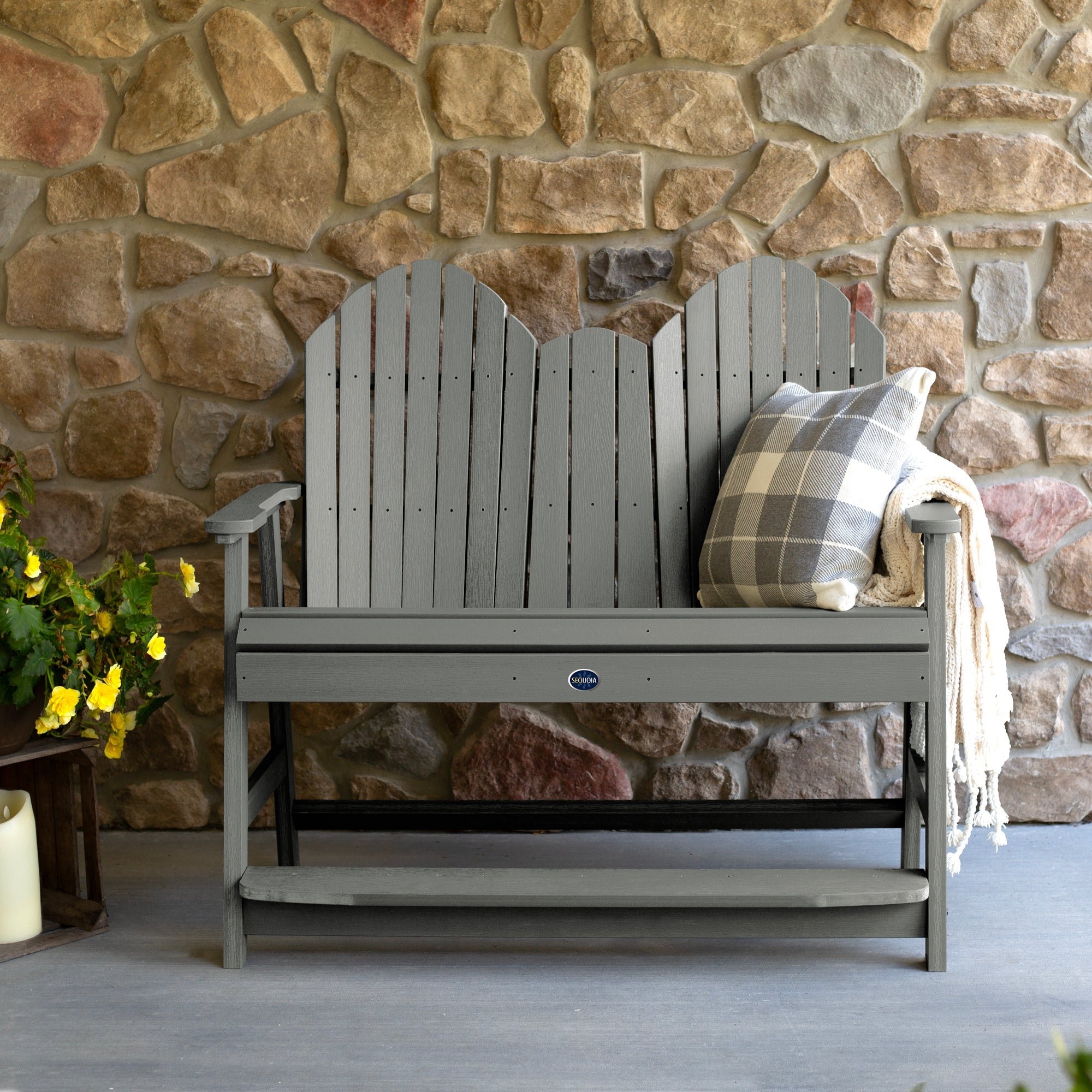 Sequoia Outdoor Lighthouse 4ft Counter Height Bench