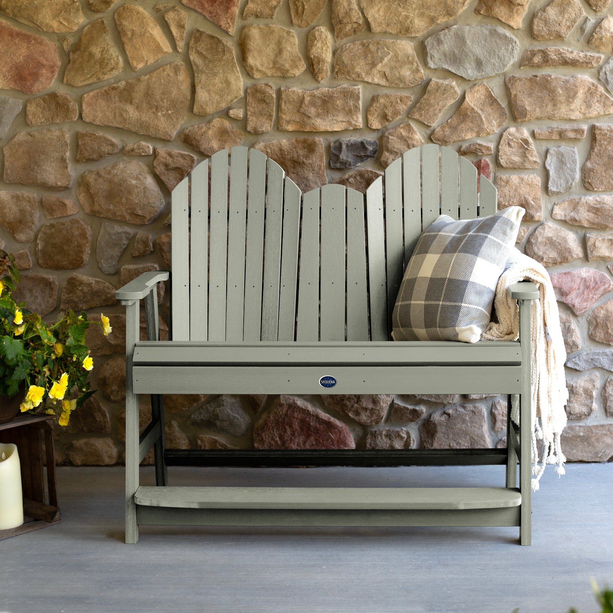 Sequoia Outdoor Lighthouse 4ft Counter Height Bench