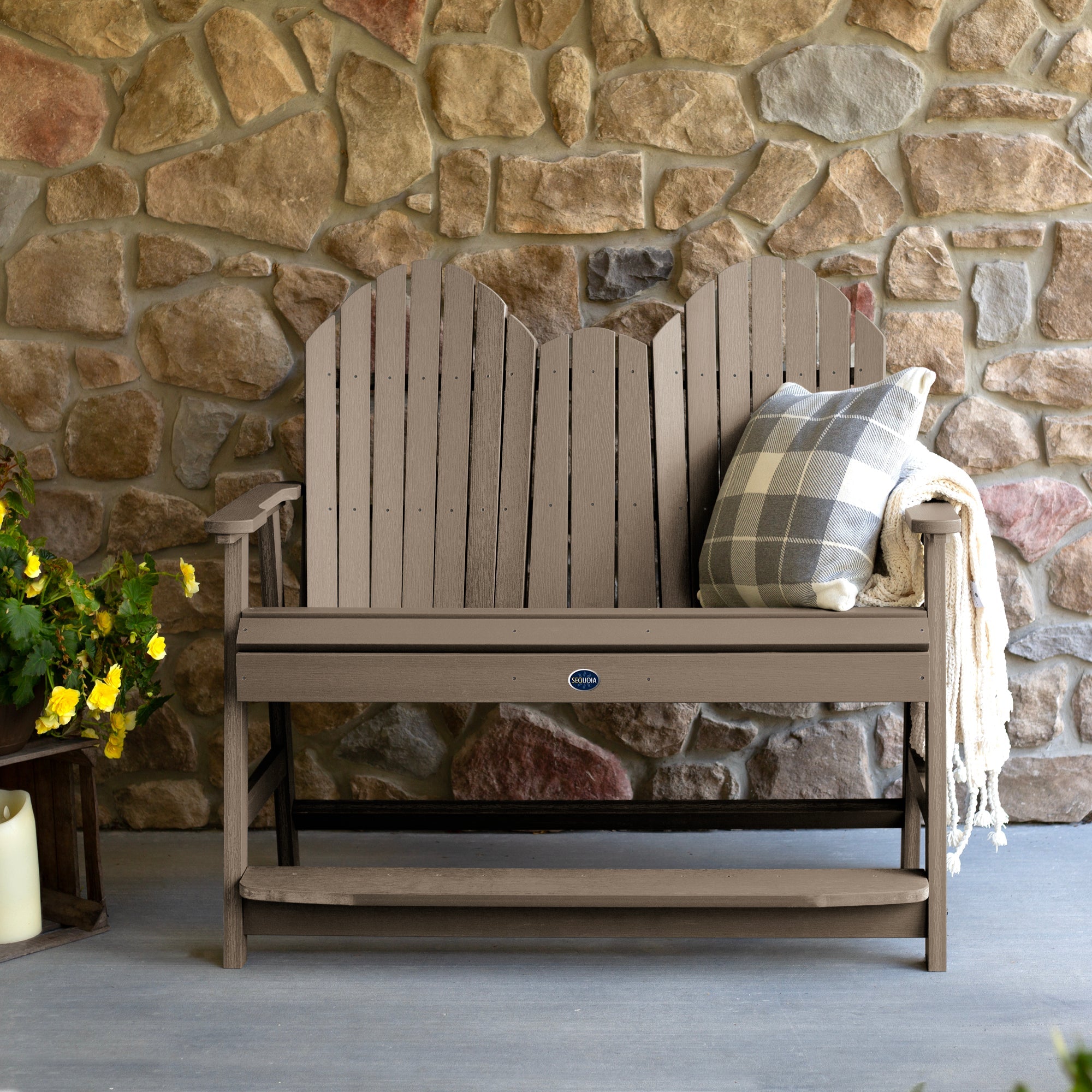 Sequoia Outdoor Lighthouse 4ft Counter Height Bench
