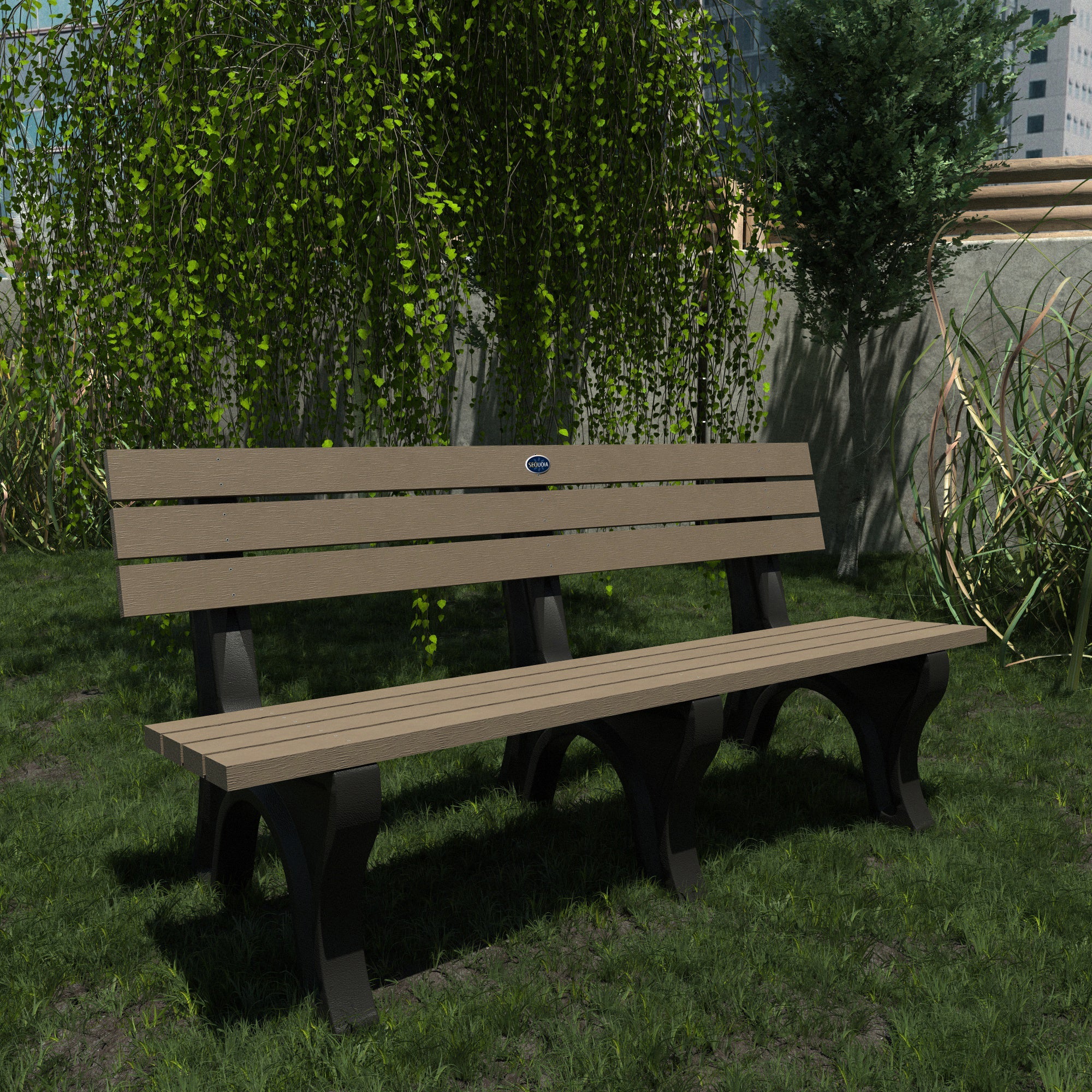 Sequoia Outdoor Aurora Traditional 6ft Park Bench