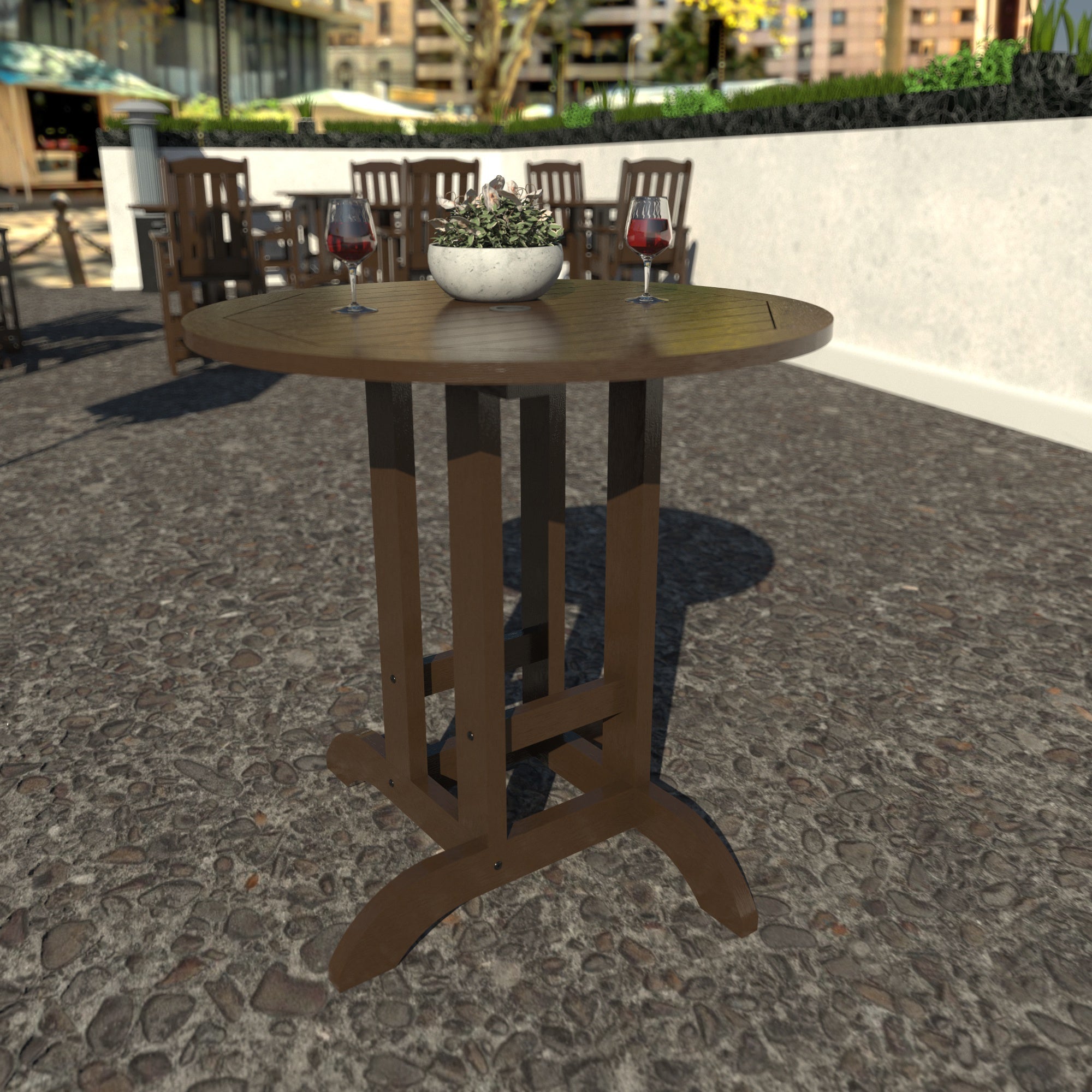 Sequoia Outdoor Homestead 36in Diameter Counter Height Dining Table