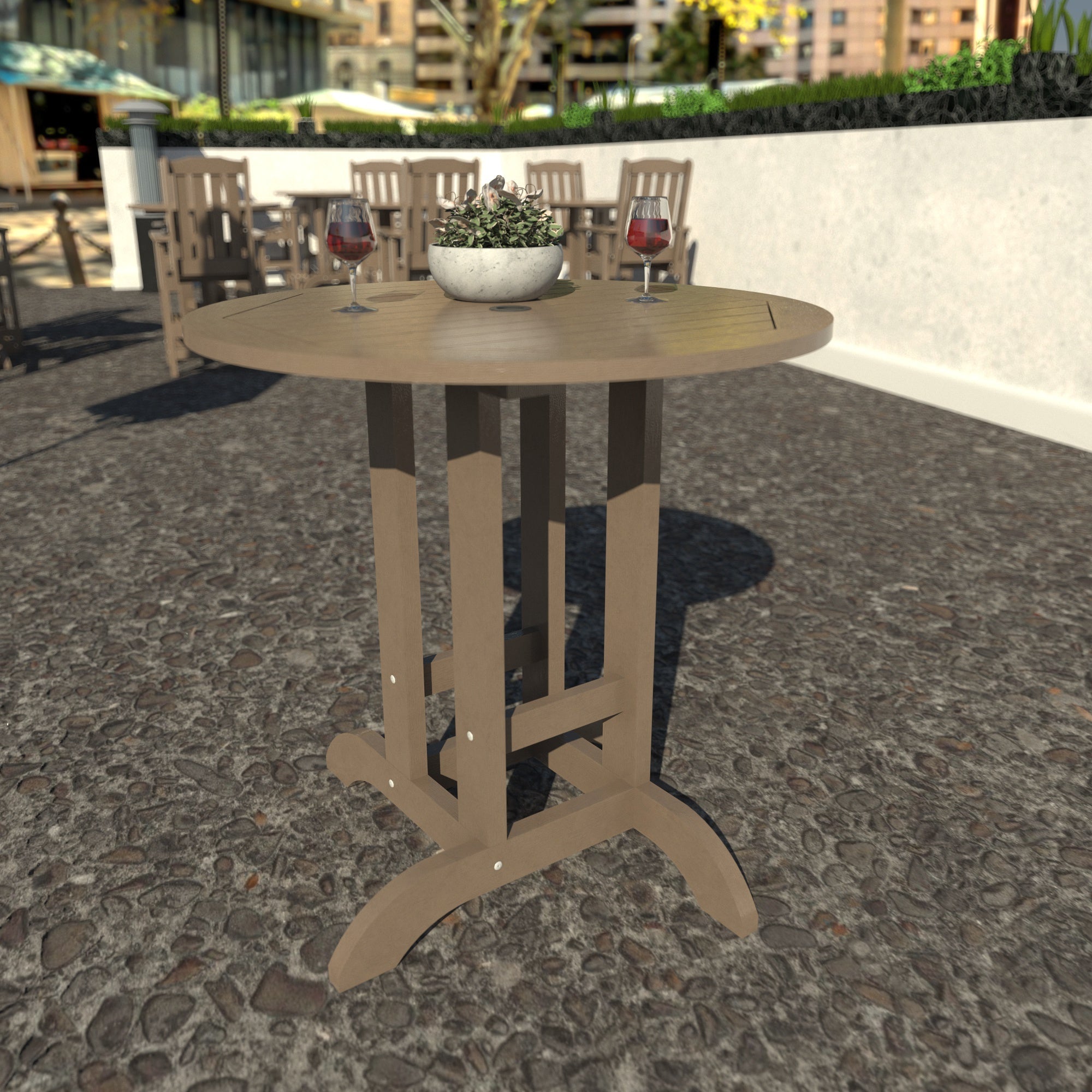 Sequoia Outdoor Homestead 36in Diameter Counter Height Dining Table