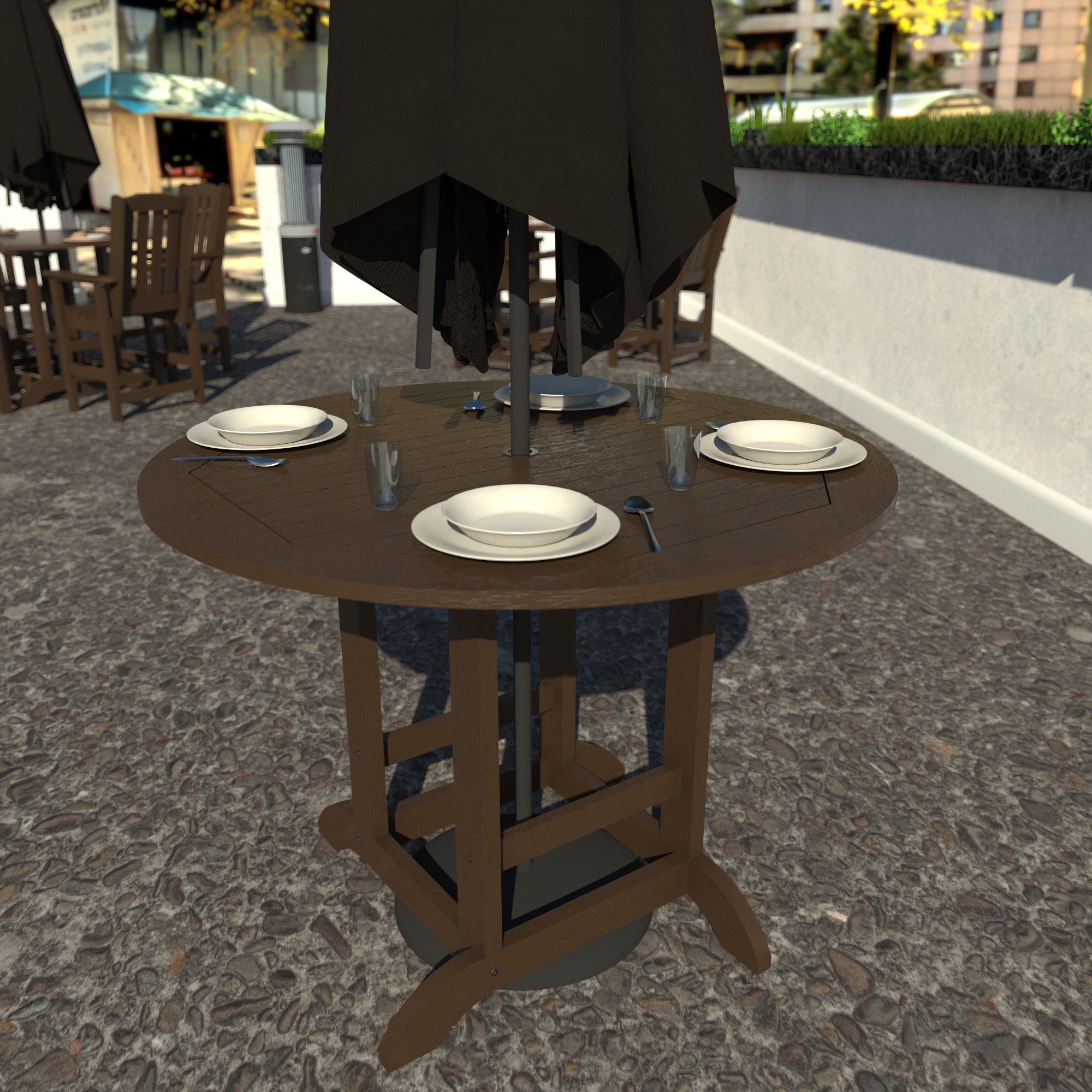 Sequoia Outdoor Homestead 48in Diameter Counter Height Dining Table