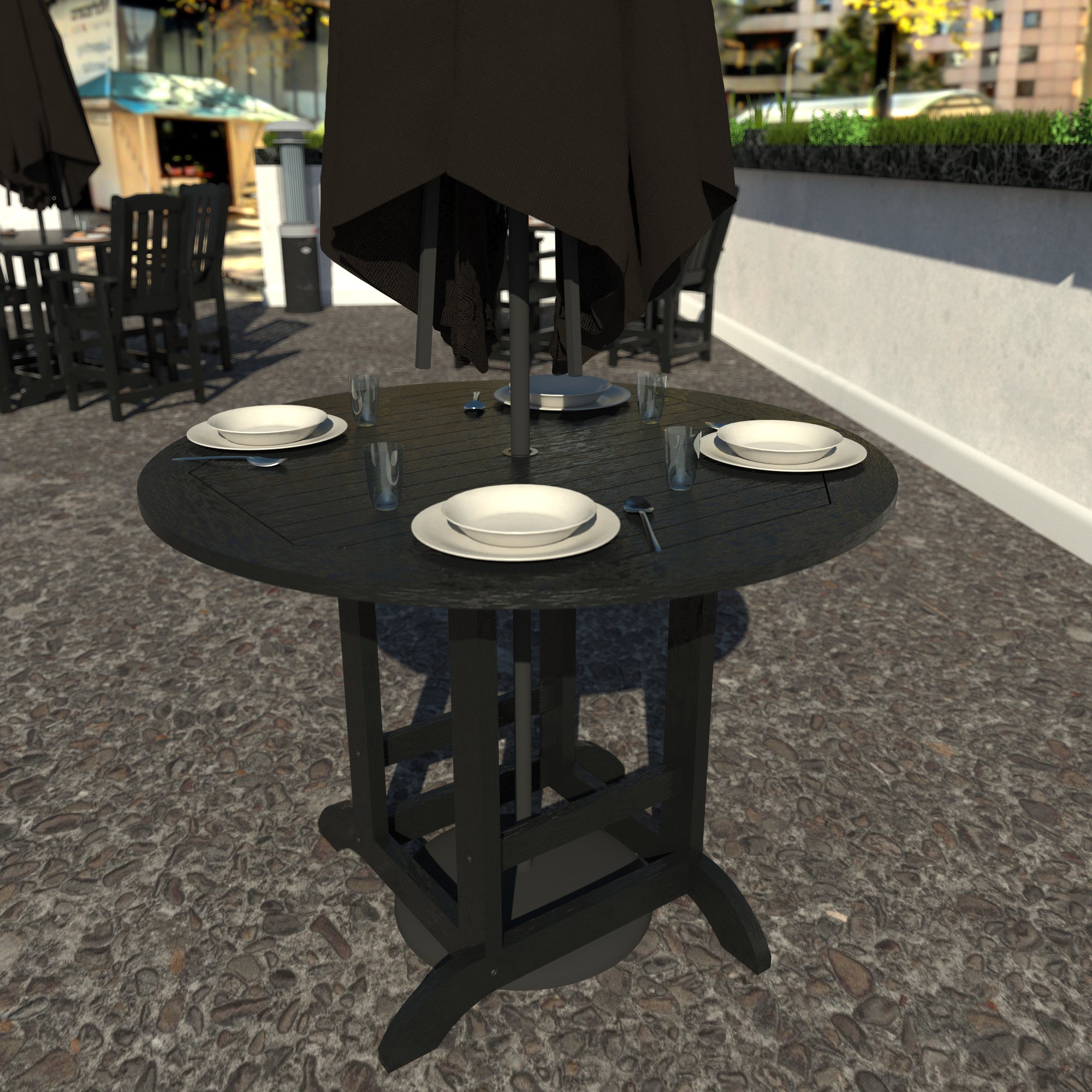 Sequoia Outdoor Homestead 48in Diameter Counter Height Dining Table