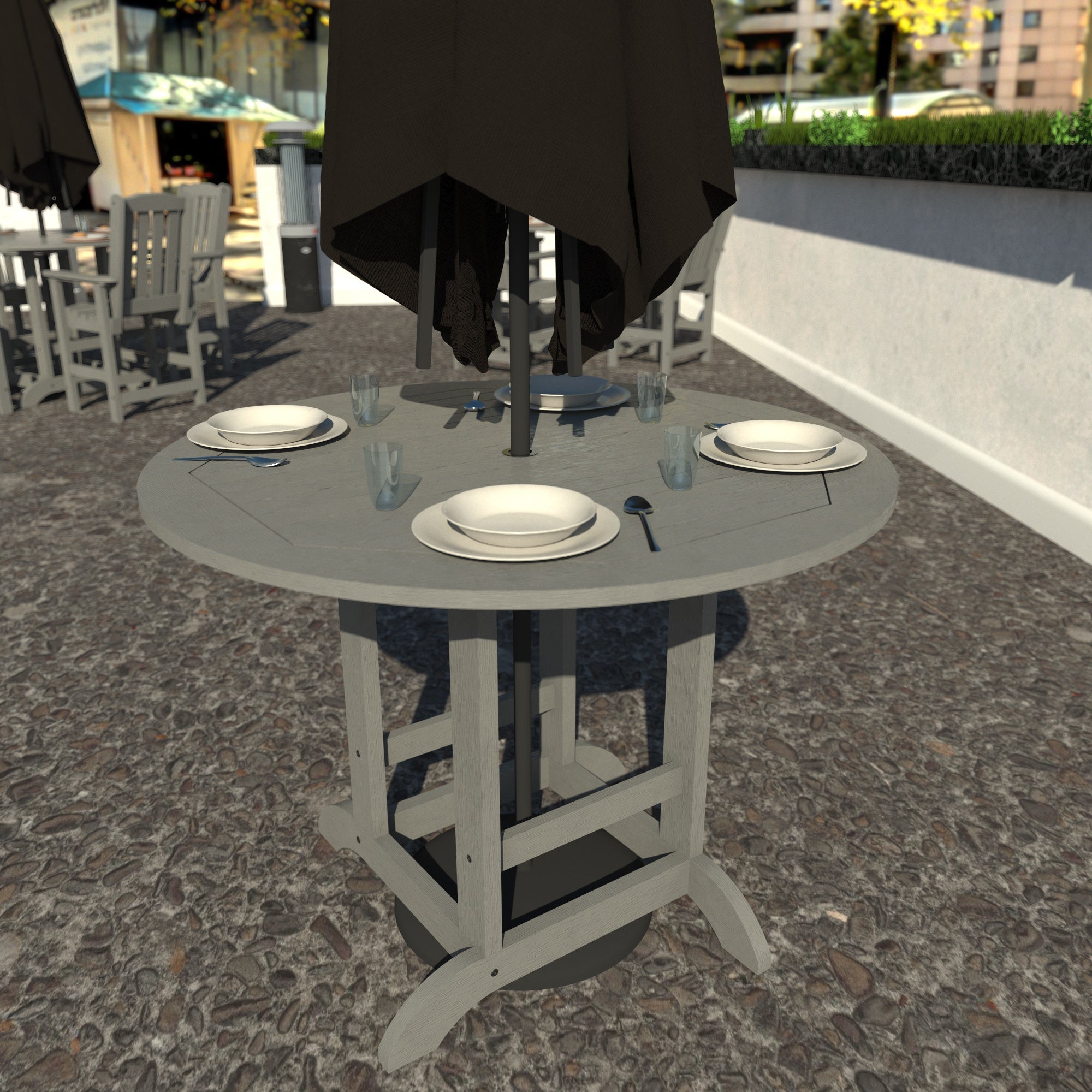 Sequoia Outdoor Homestead 48in Diameter Counter Height Dining Table