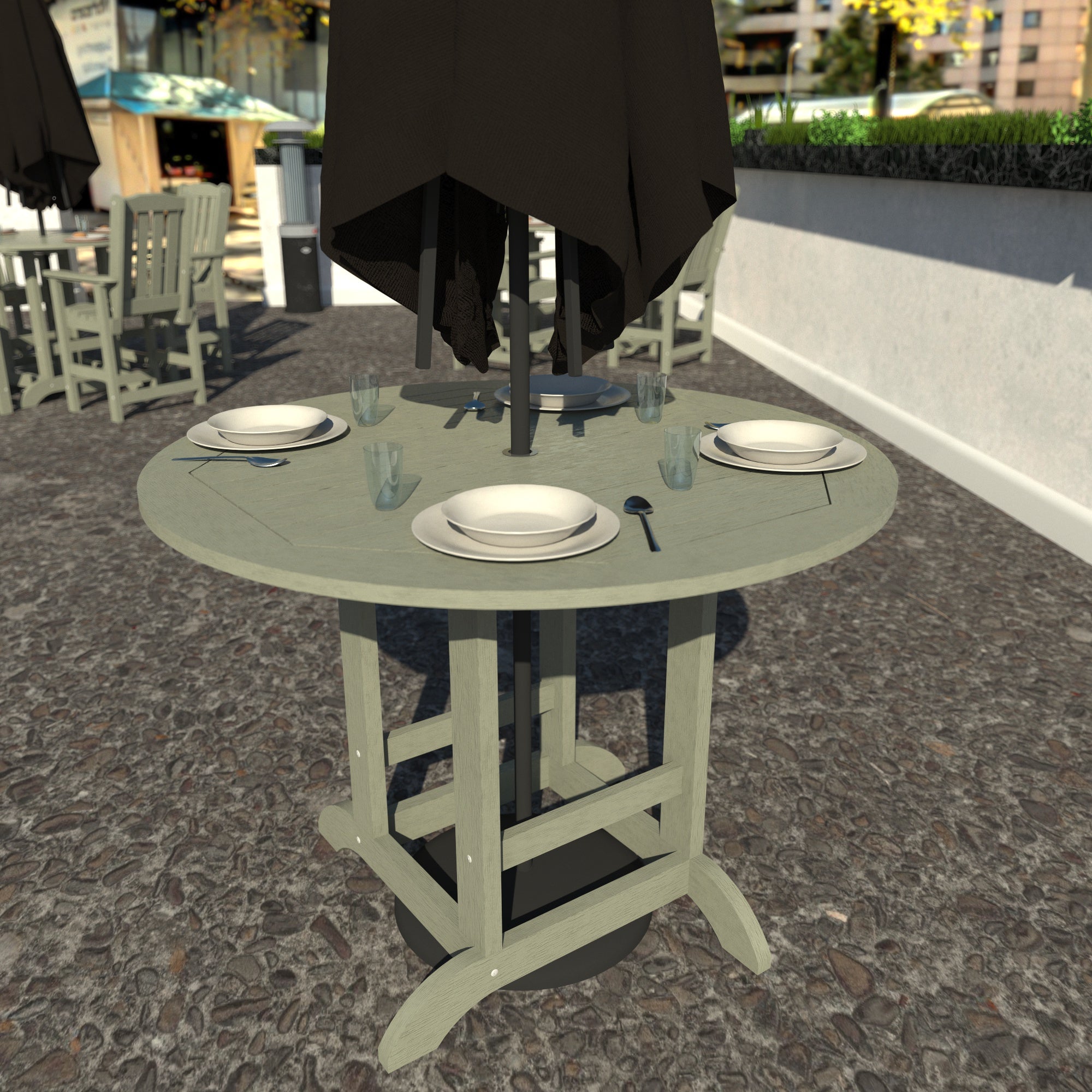 Sequoia Outdoor Homestead 48in Diameter Counter Height Dining Table