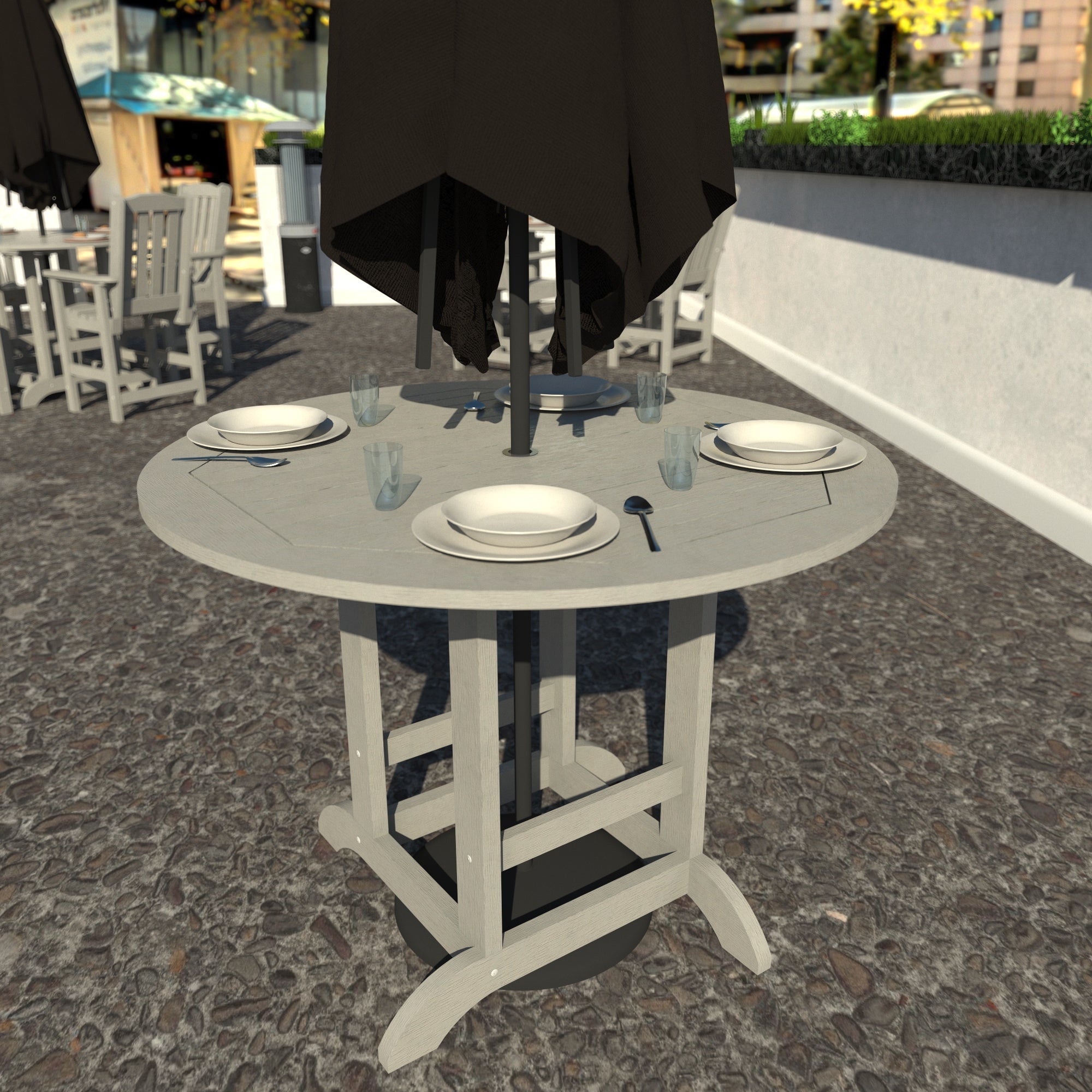 Sequoia Outdoor Homestead 48in Diameter Counter Height Dining Table
