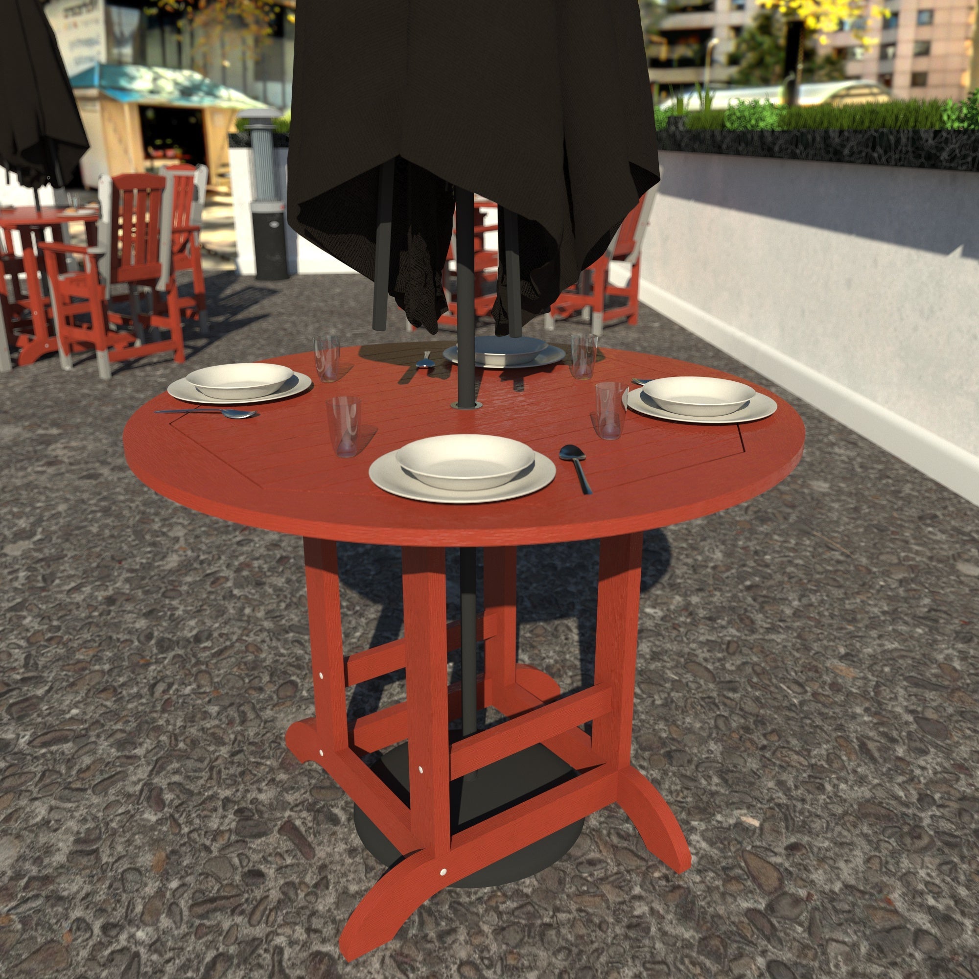 Sequoia Outdoor Homestead 48in Diameter Counter Height Dining Table