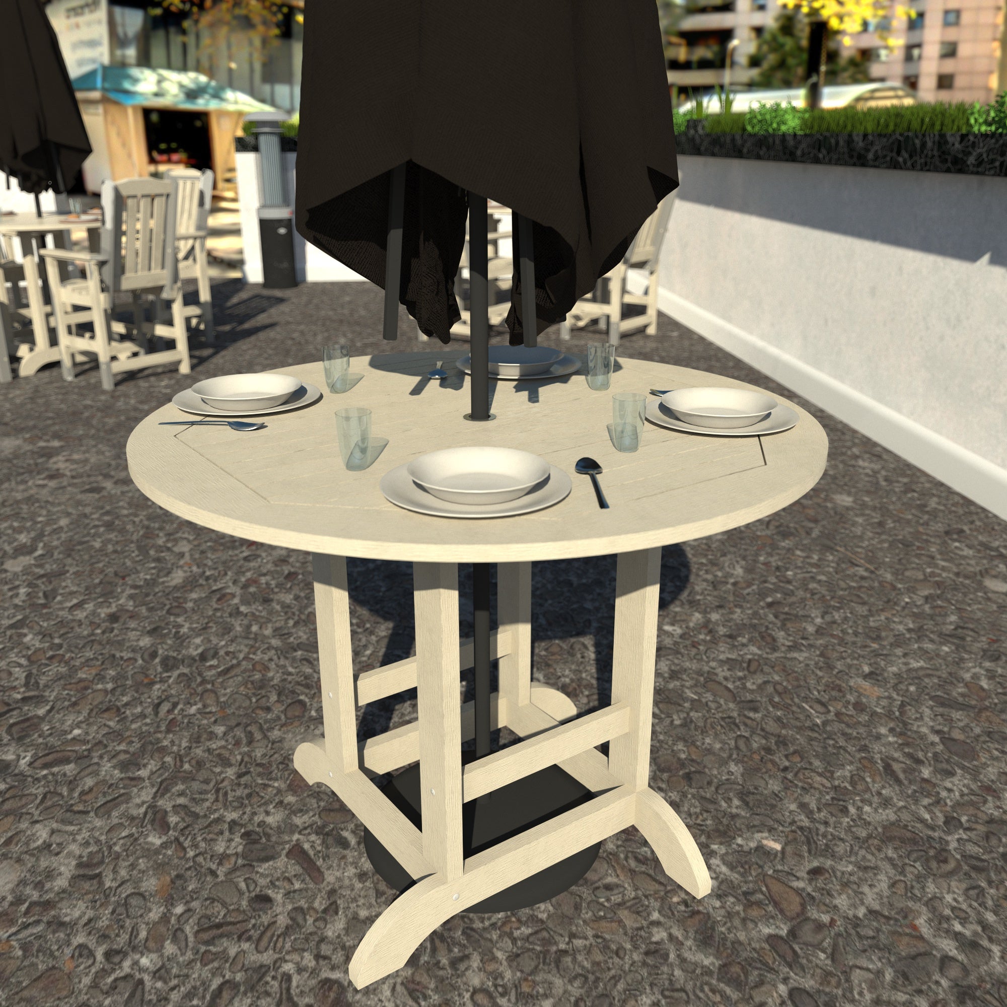 Sequoia Outdoor Homestead 48in Diameter Counter Height Dining Table