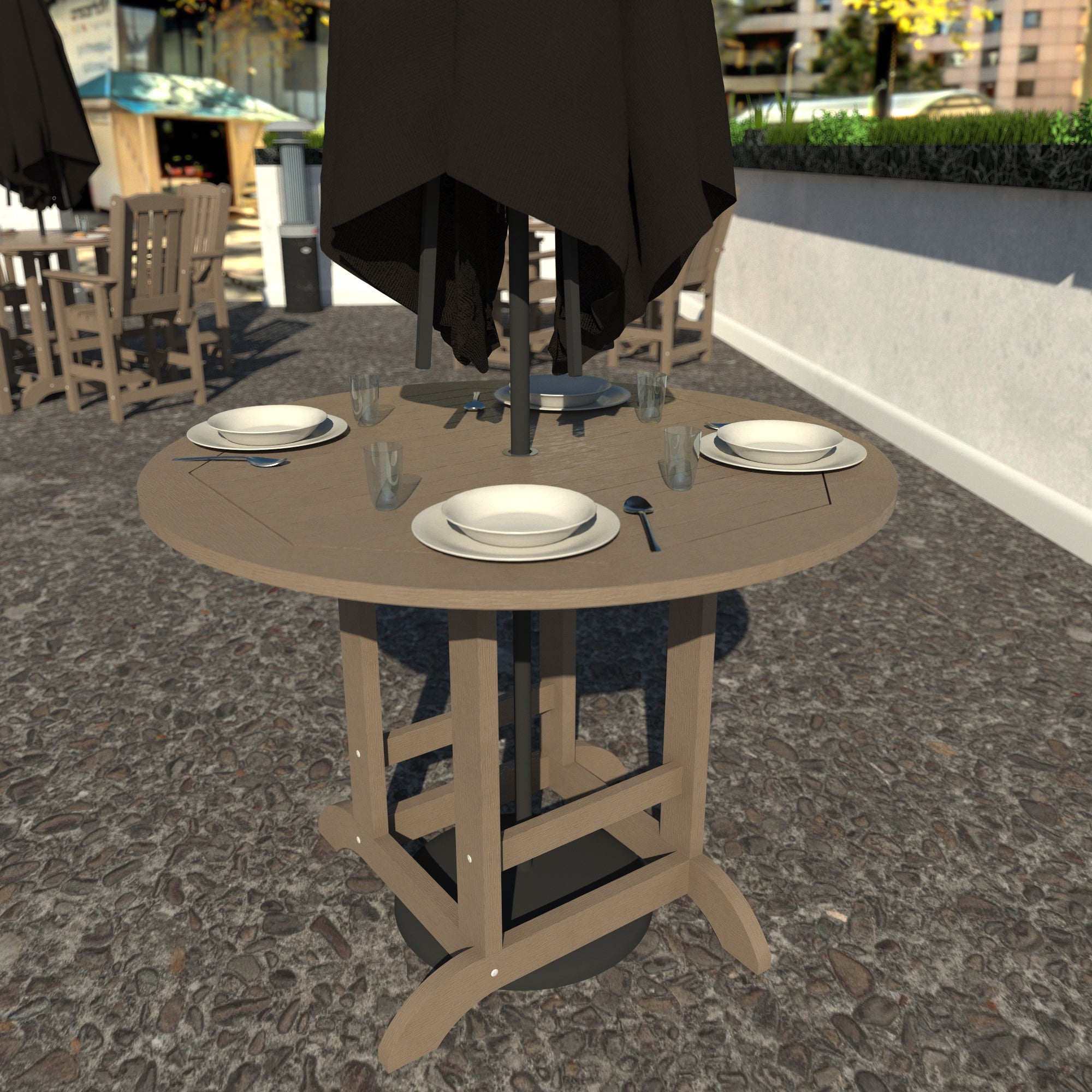 Sequoia Outdoor Homestead 48in Diameter Counter Height Dining Table