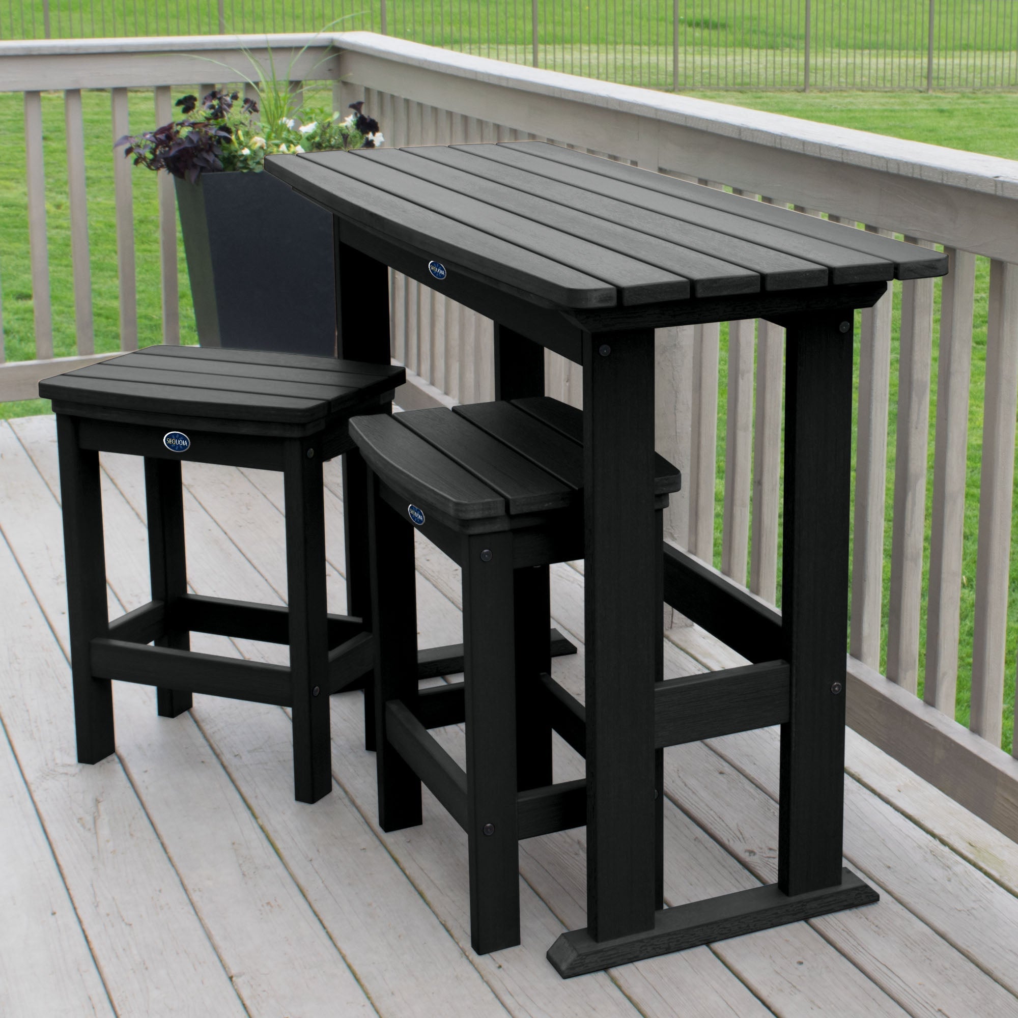 Sequoia Outdoor Blue Ridge 3-Piece Counter Height Balcony Set