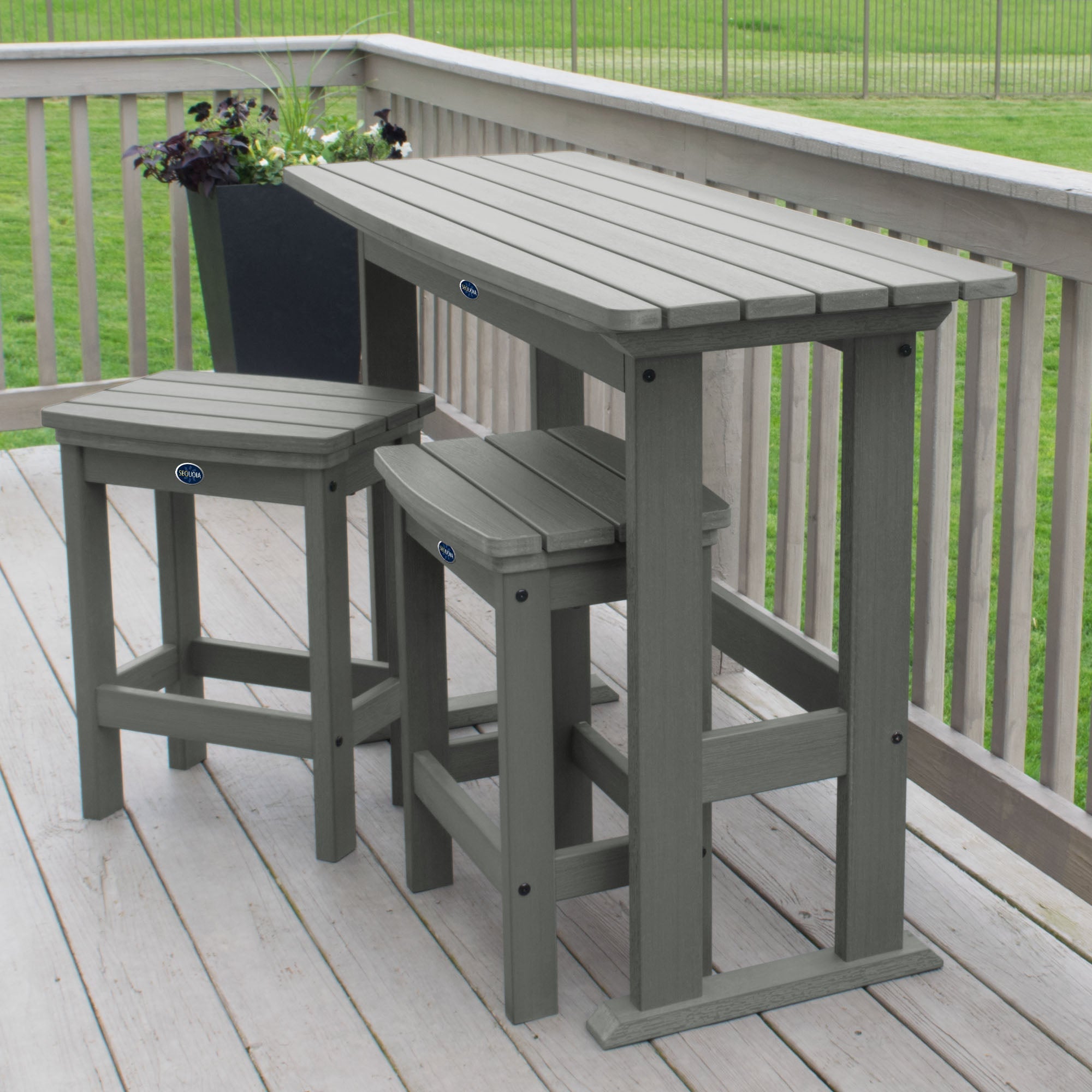 Sequoia Outdoor Blue Ridge 3-Piece Counter Height Balcony Set