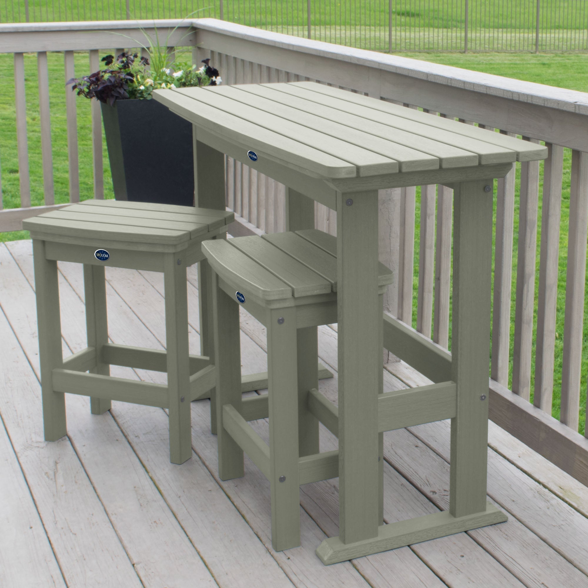 Sequoia Outdoor Blue Ridge 3-Piece Counter Height Balcony Set