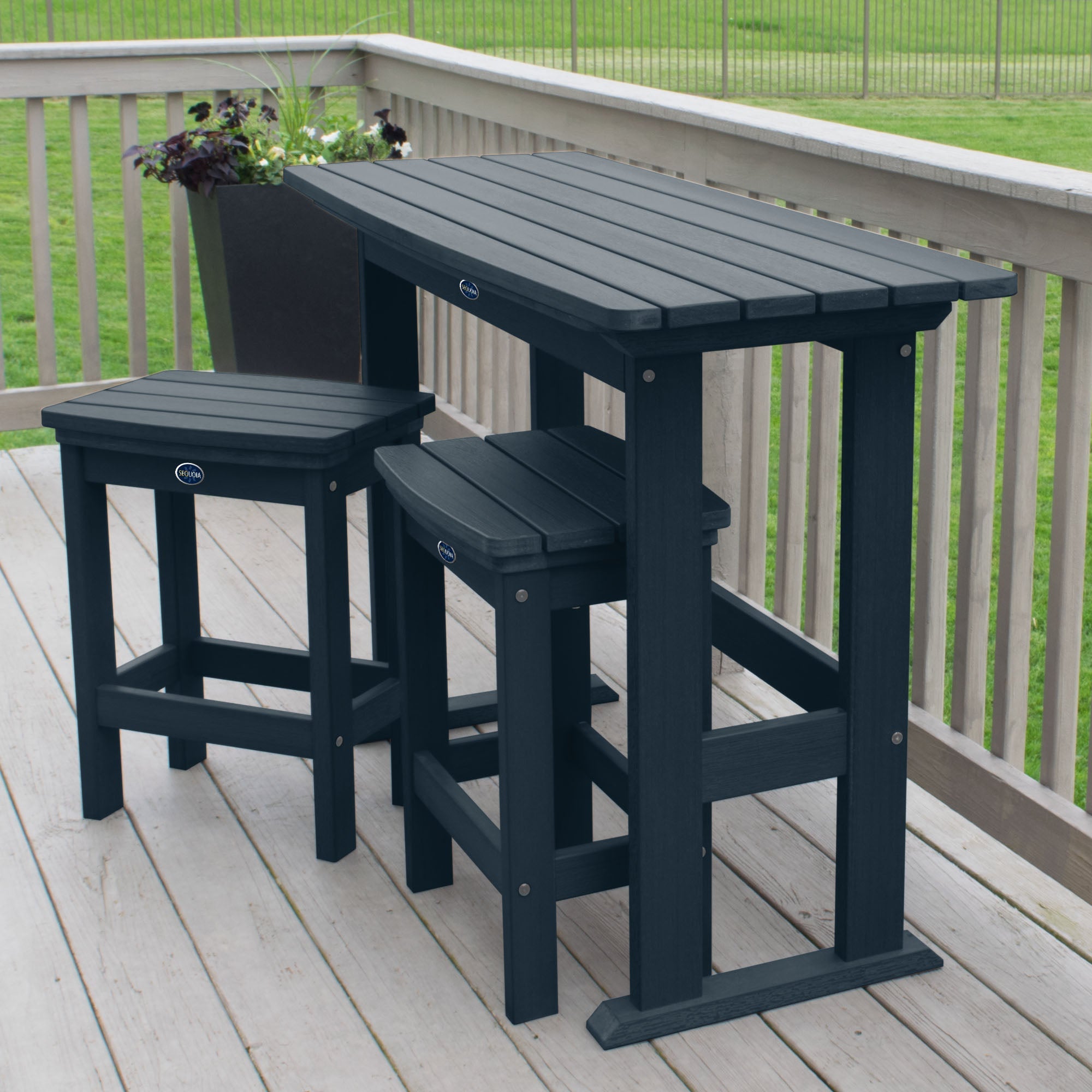 Sequoia Outdoor Blue Ridge 3-Piece Counter Height Balcony Set