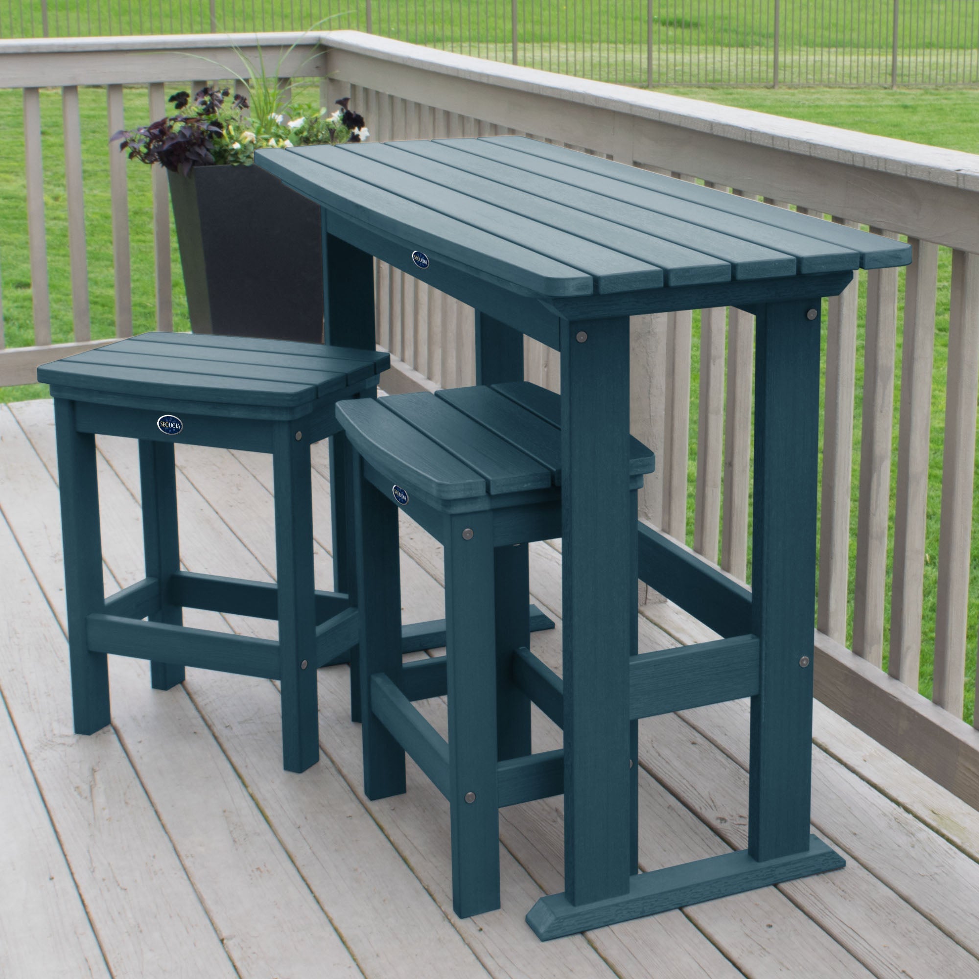 Sequoia Outdoor Blue Ridge 3-Piece Counter Height Balcony Set
