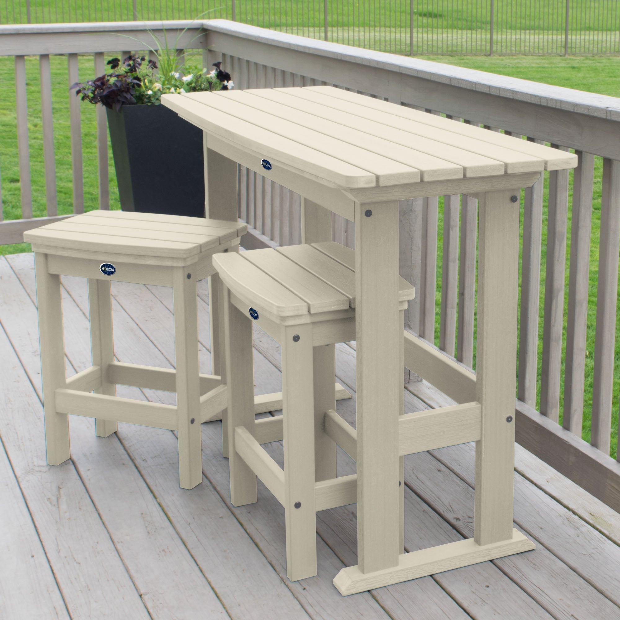 Sequoia Outdoor Blue Ridge 3-Piece Counter Height Balcony Set