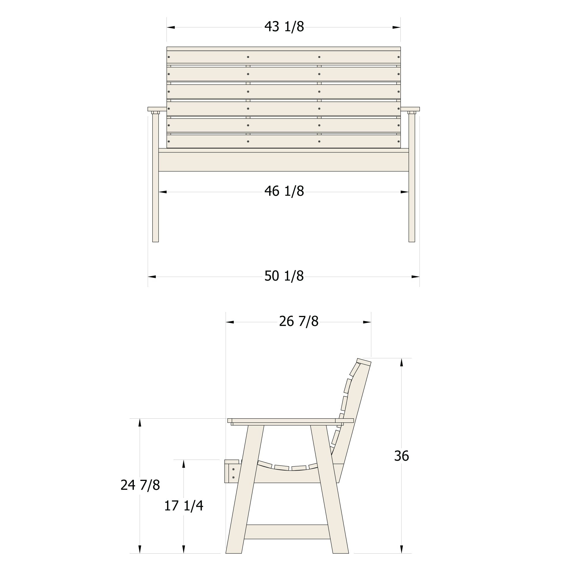 Sequoia Outdoor Sunrise Coast 4ft Garden Bench