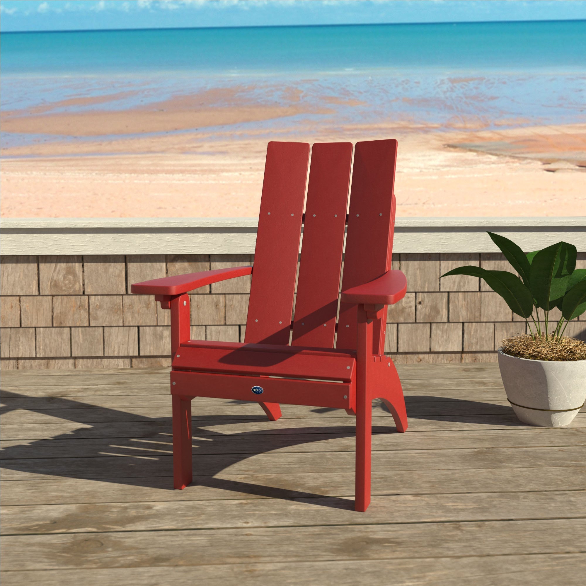 Sequoia Outdoor Sunrise Coast Modern Comfort Height Adirondack Chair