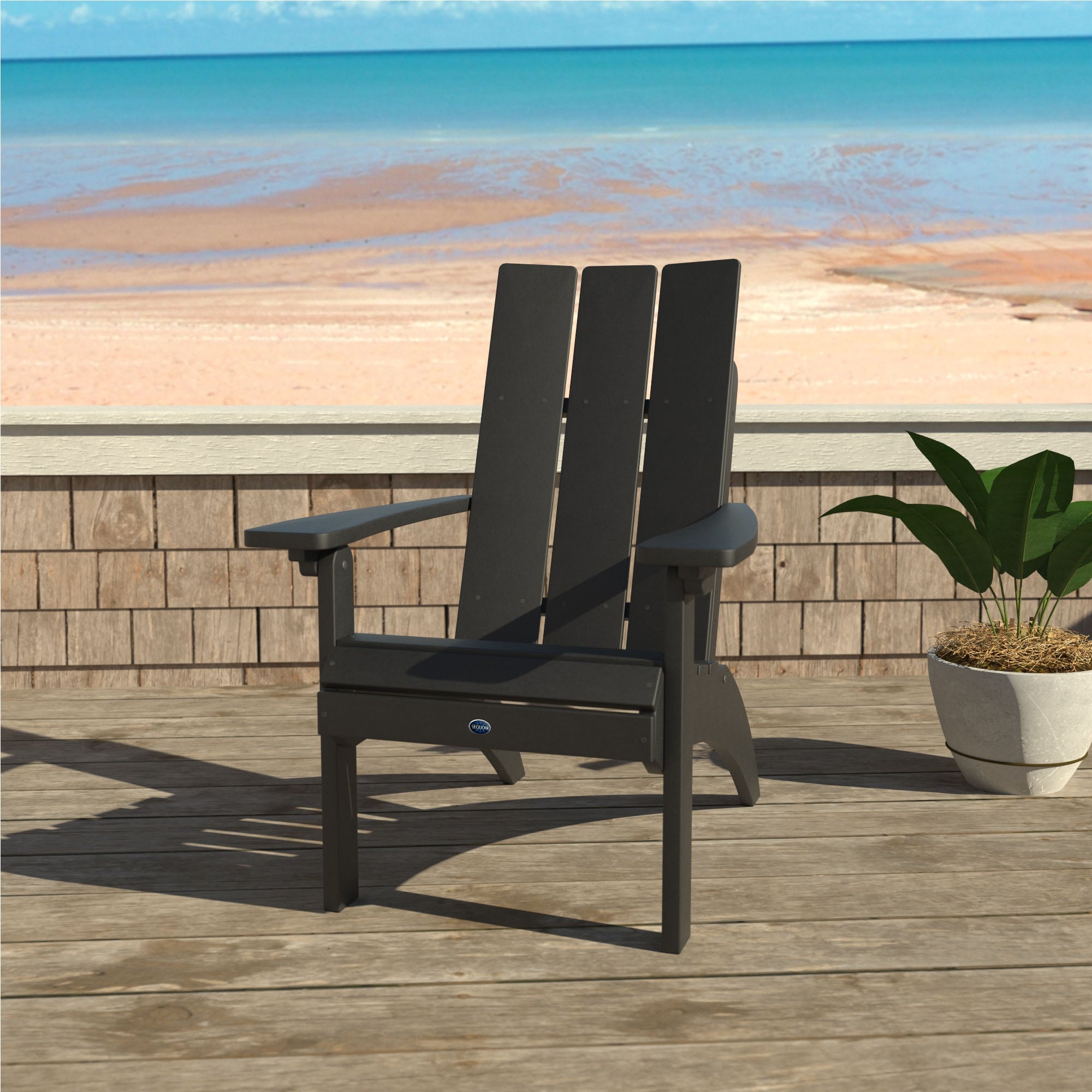Sequoia Outdoor Sunrise Coast Modern Comfort Height Adirondack Chair