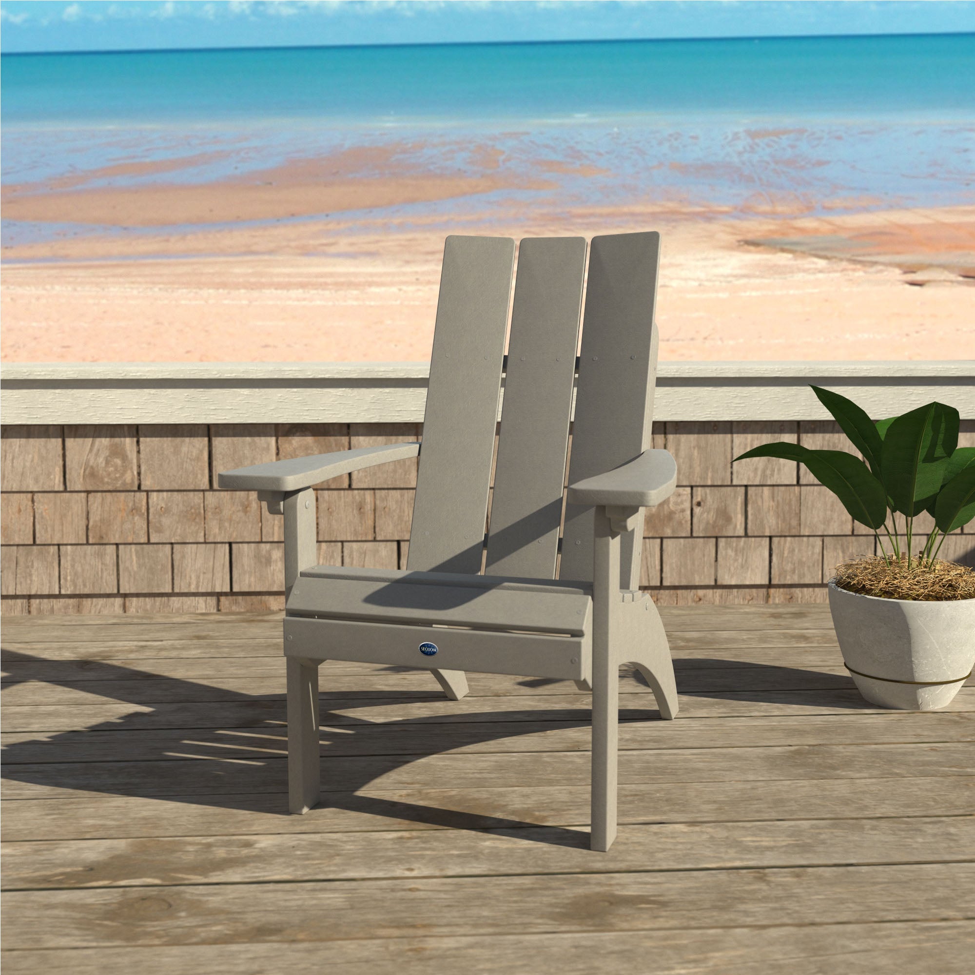 Sequoia Outdoor Sunrise Coast Modern Comfort Height Adirondack Chair