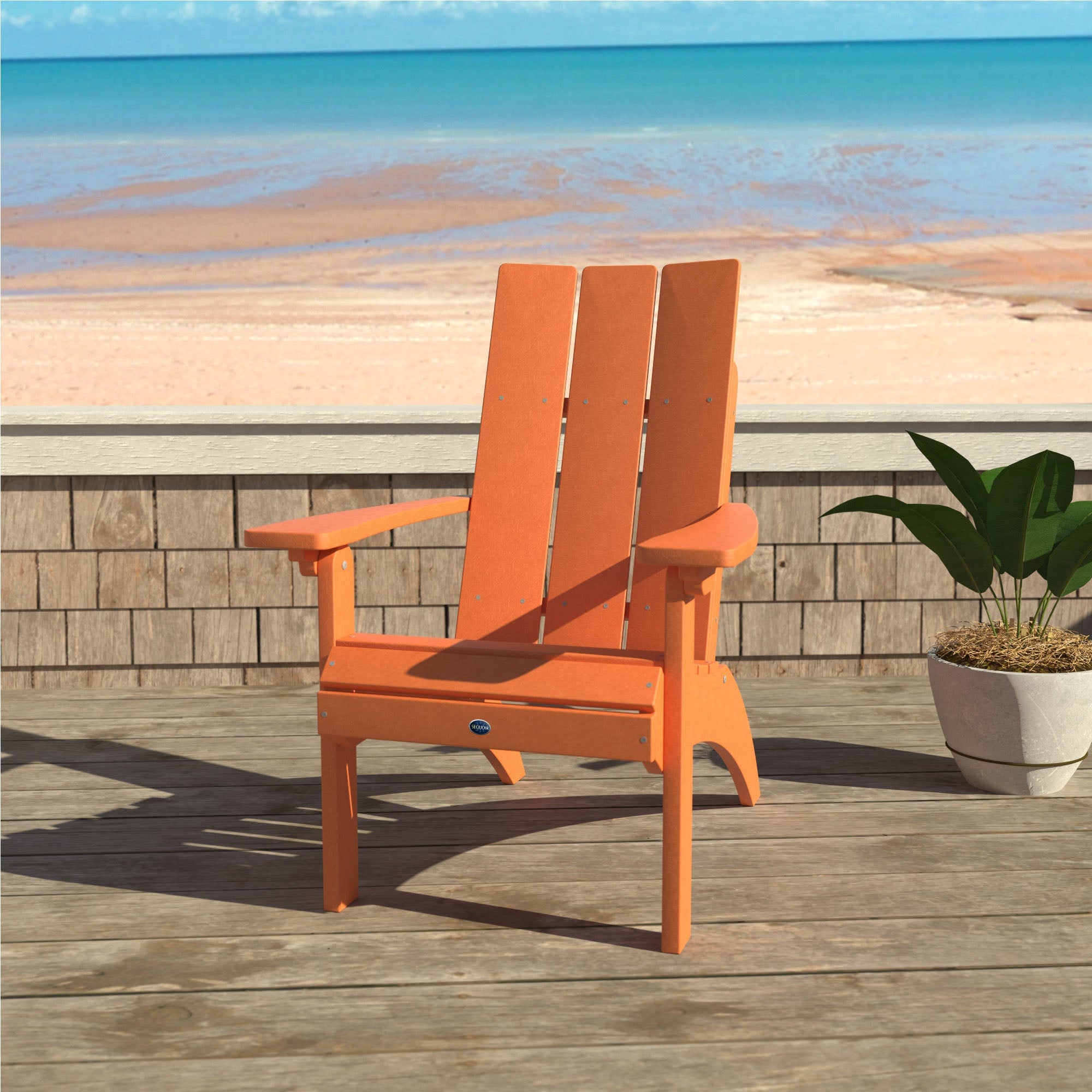 Sequoia Outdoor Sunrise Coast Modern Comfort Height Adirondack Chair