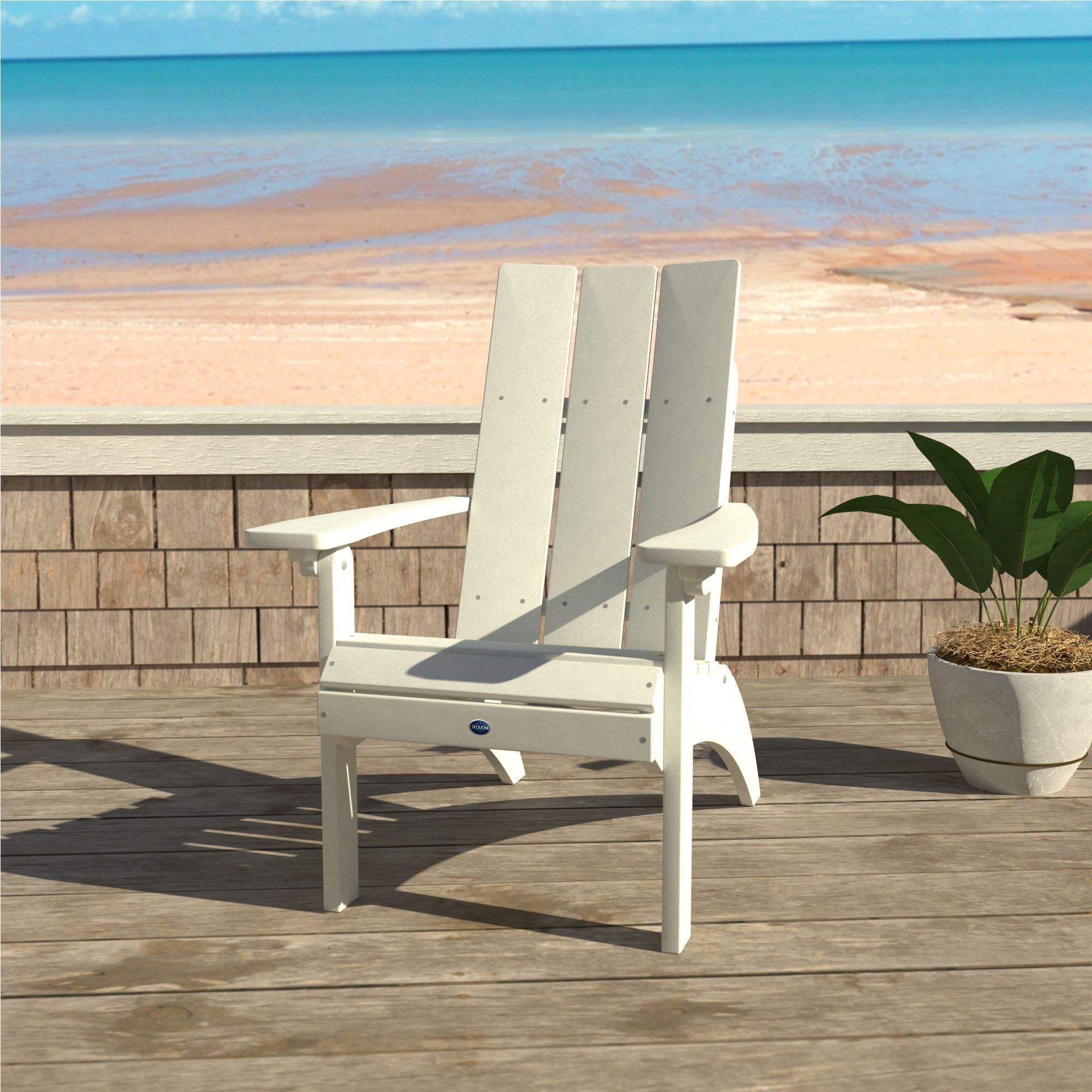 Sequoia Outdoor Sunrise Coast Modern Comfort Height Adirondack Chair