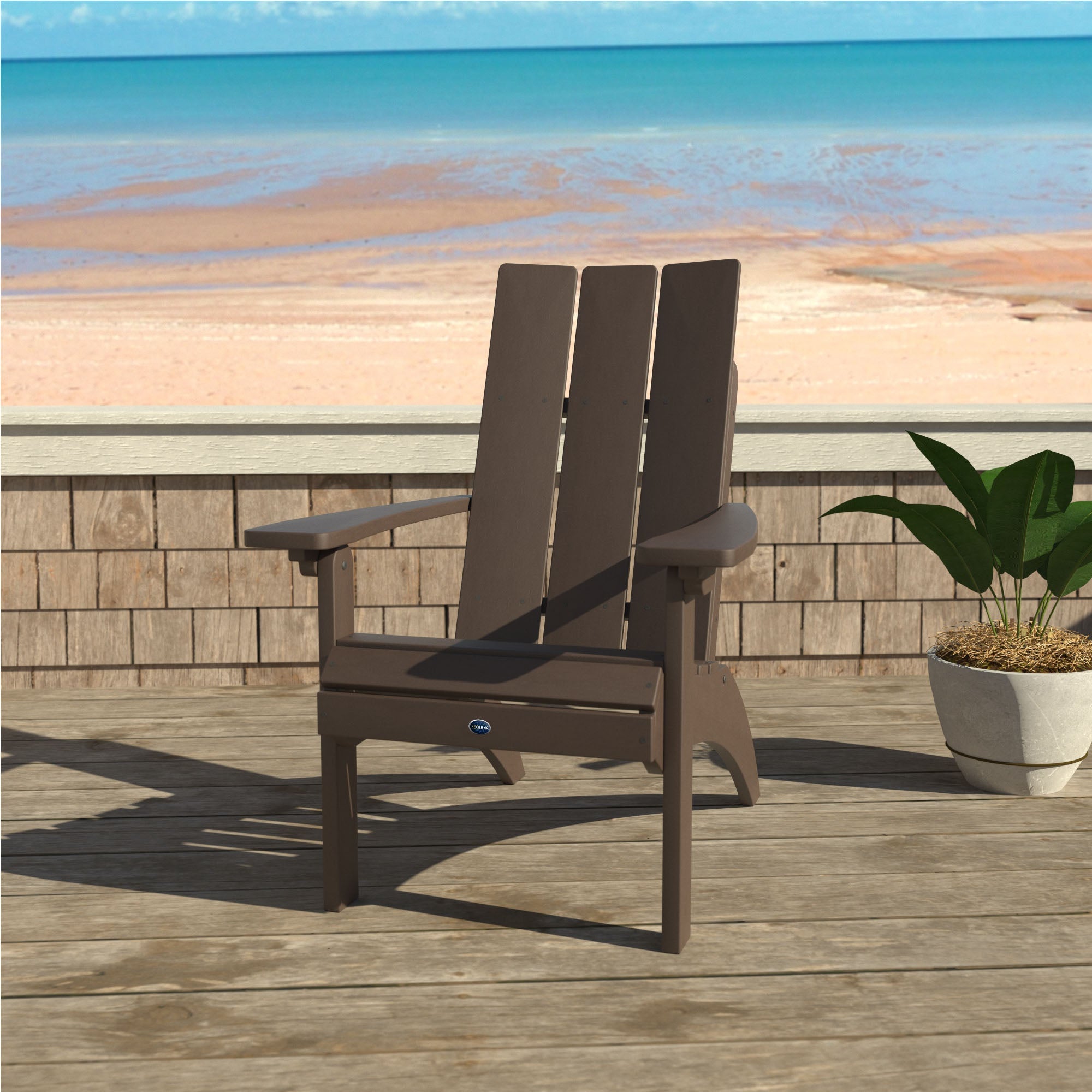 Sequoia Outdoor Sunrise Coast Modern Comfort Height Adirondack Chair
