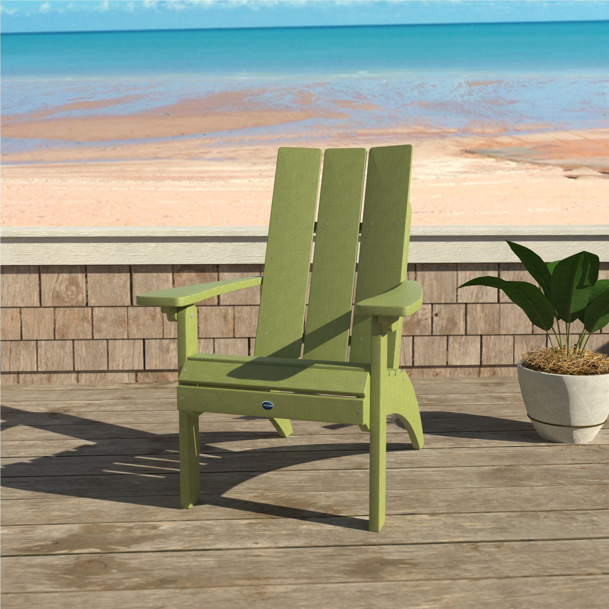 Sequoia Outdoor Sunrise Coast Modern Comfort Height Adirondack Chair