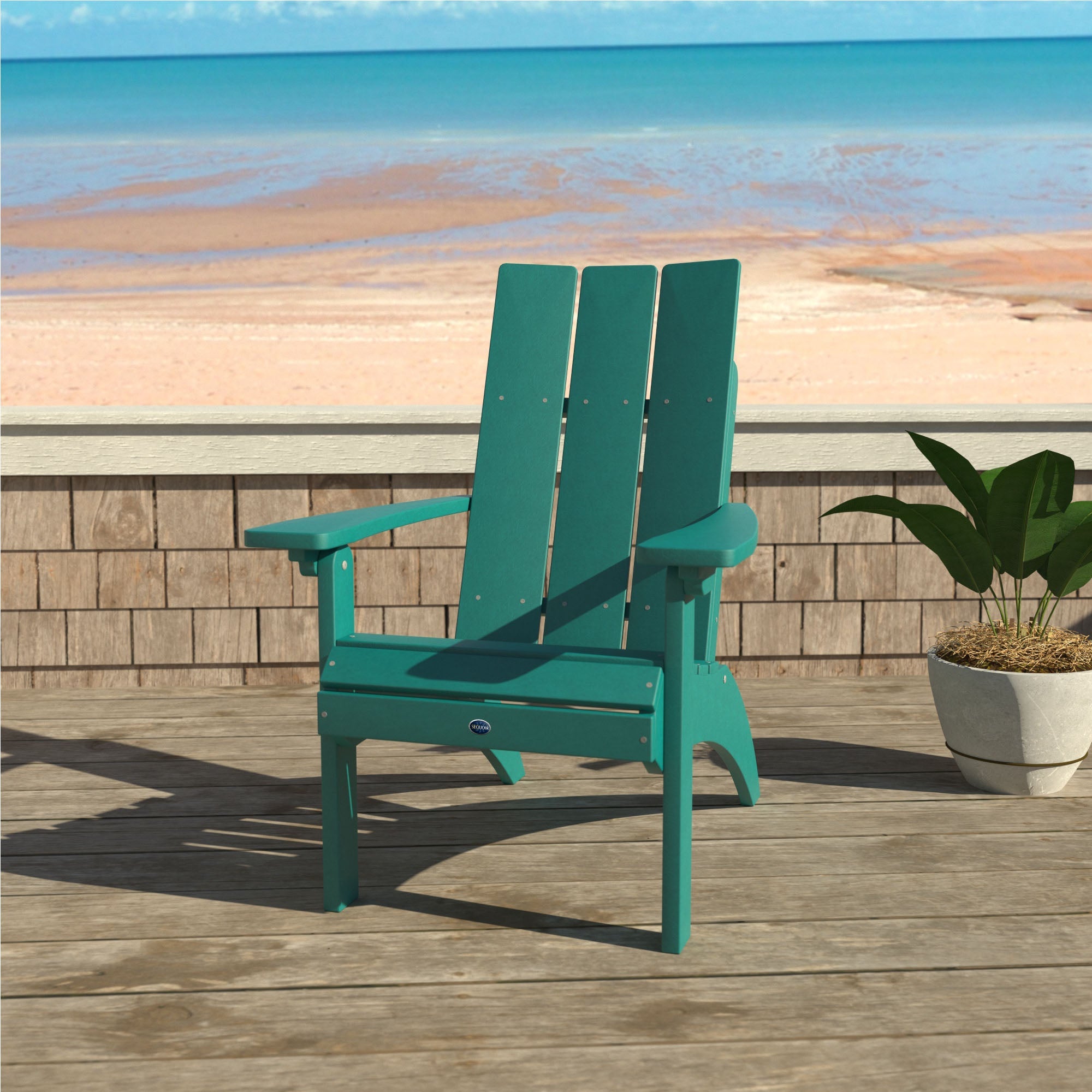 Sequoia Outdoor Sunrise Coast Modern Comfort Height Adirondack Chair