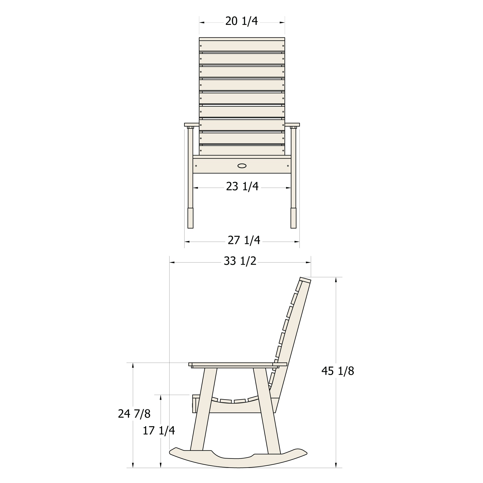 Sequoia Outdoor Sunrise Coast Rocking Chair