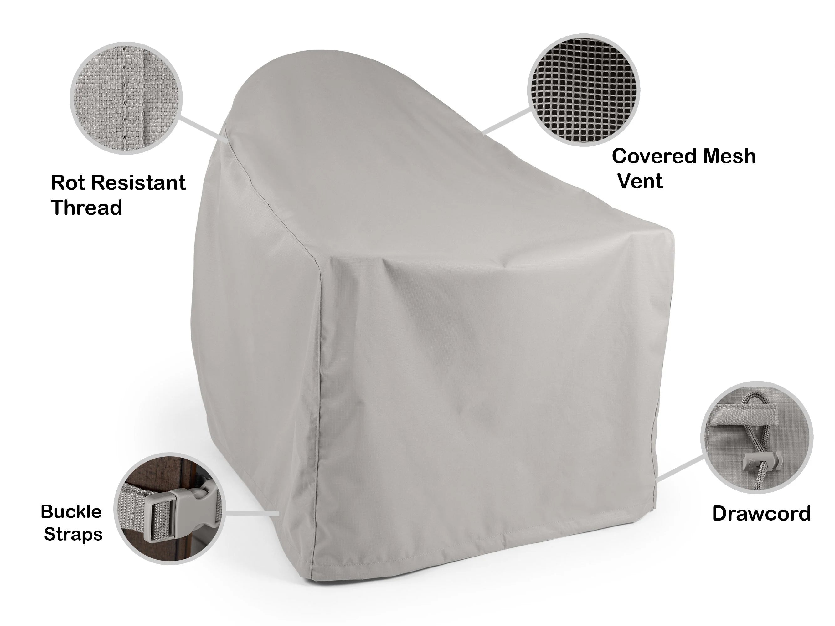 Coverstore Covermates Ultima Ripstop Rounded Back Adirondack Chair Cover