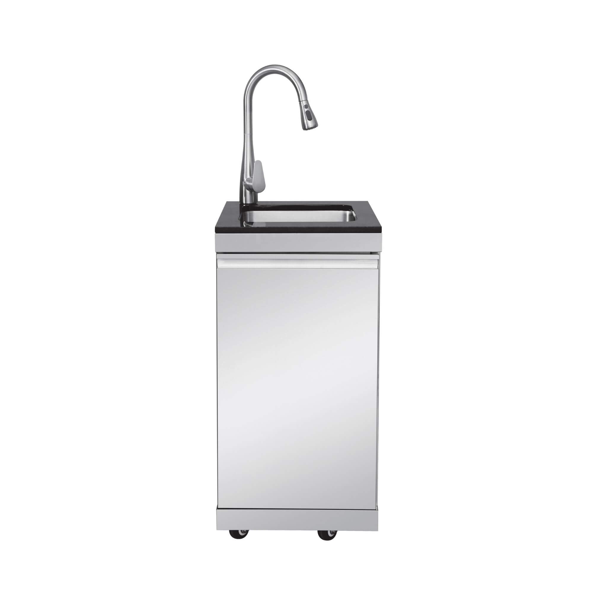 Castelle Flame Deluxe 4-Burner 72000 BTU Stainless Steel Liquid Propane Grill Island