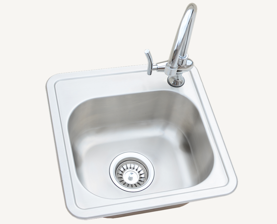 Kokomo Grills Built-In Stainless Steel Sink for Outdoor Kitchens