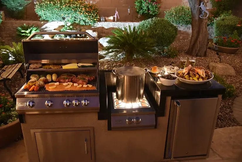 Kokomo Grills 32” 4-Burner Built-In BBQ Gas Grill with Back Burner